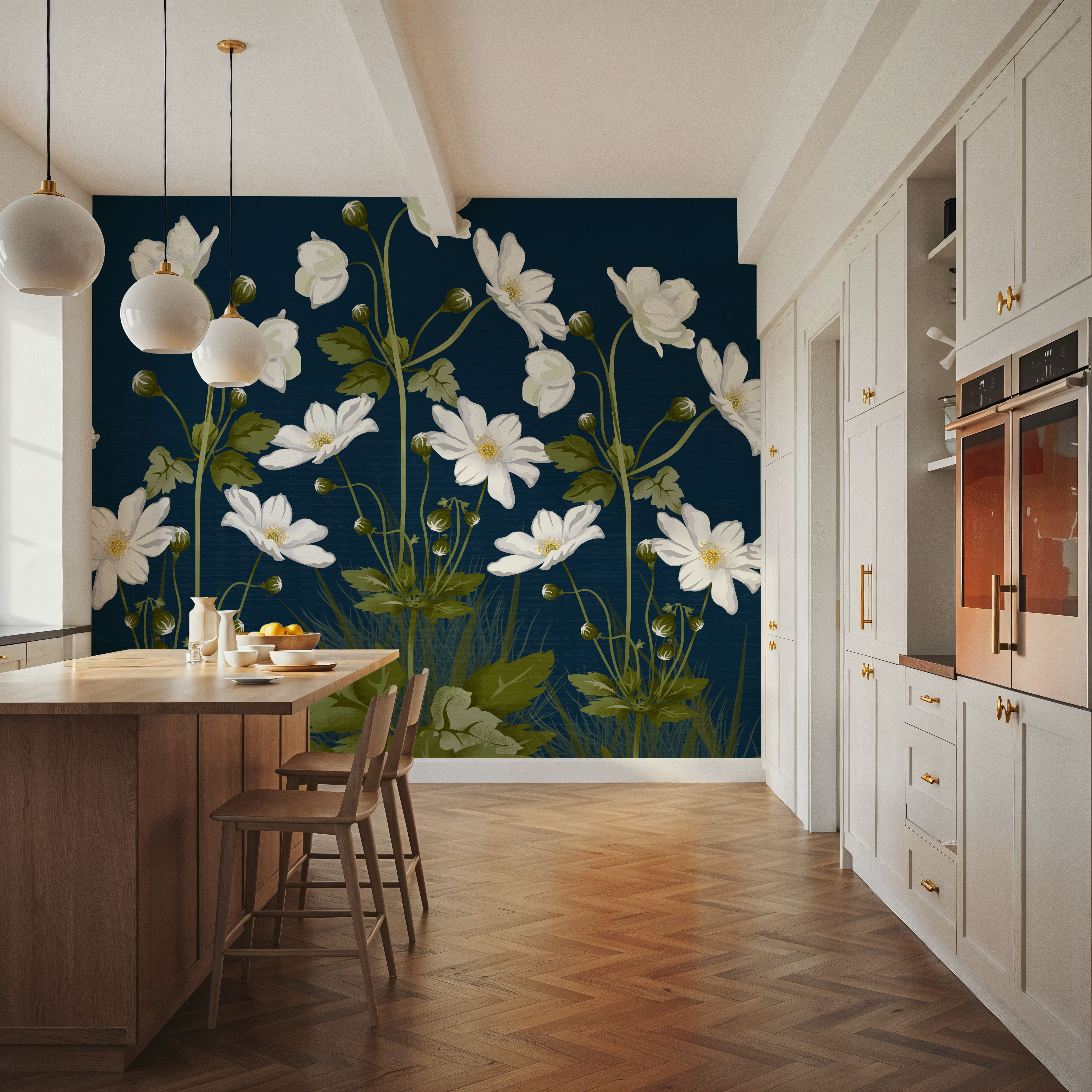 White Anemones, Denim