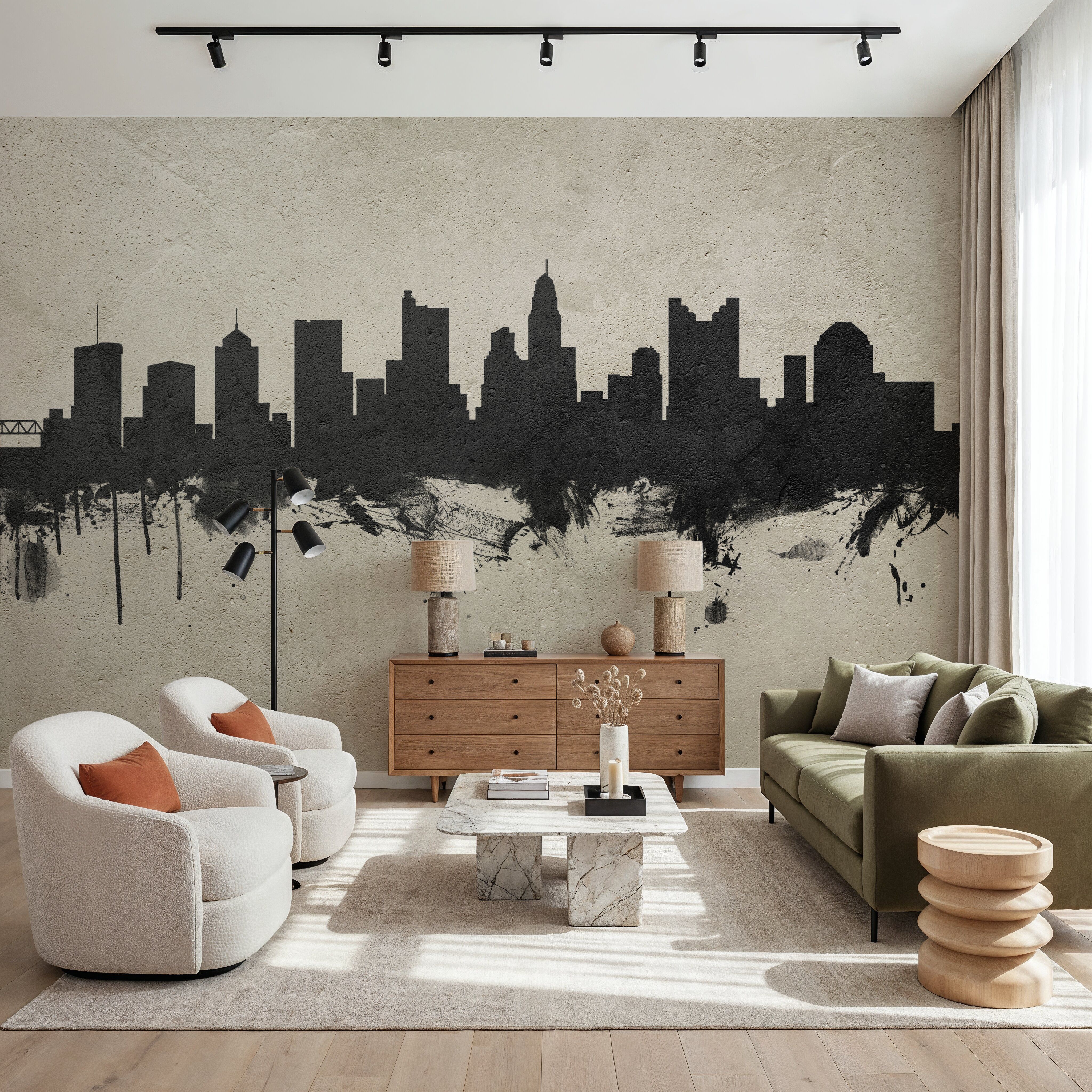 Columbus Ohio Skyline Concrete
