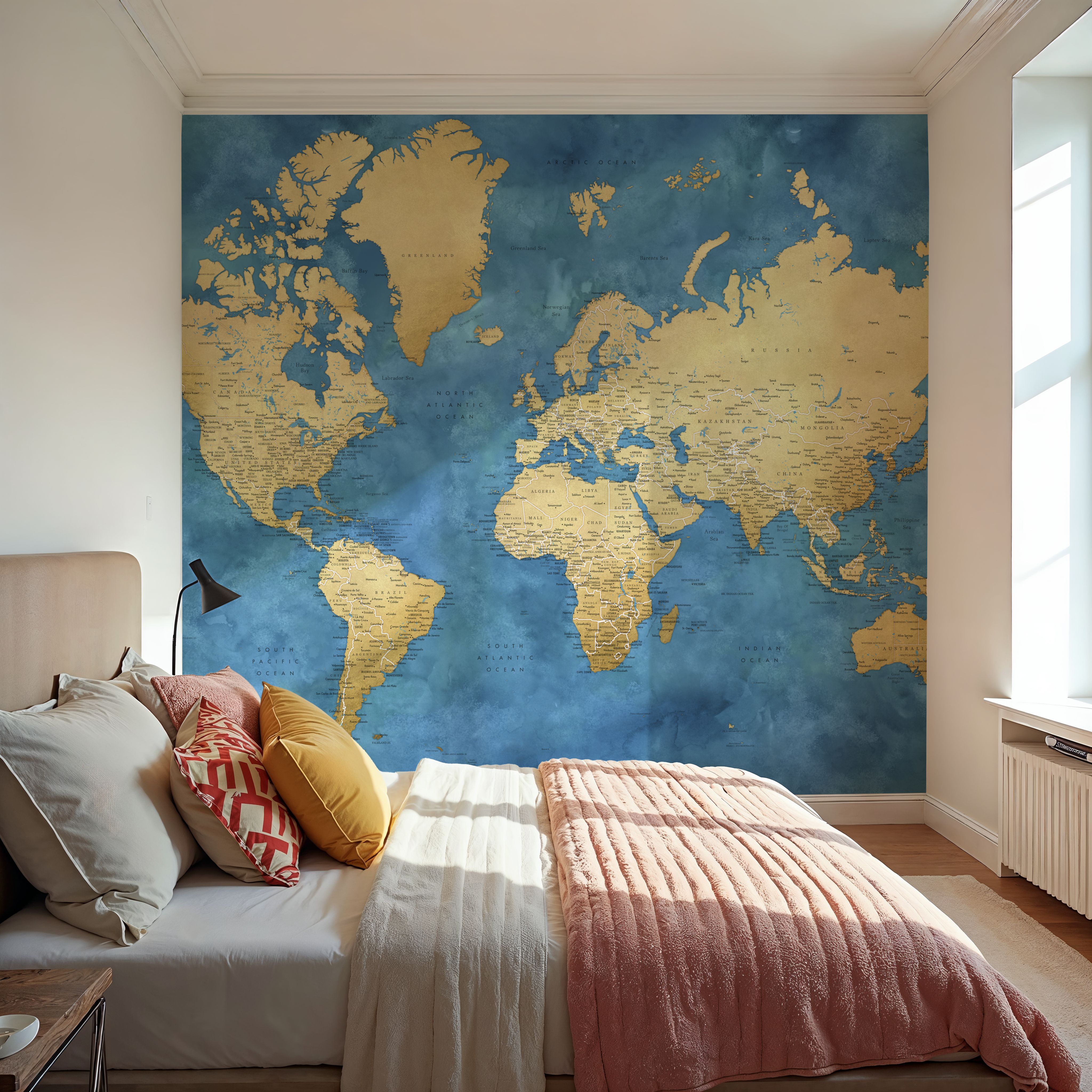 World Map Cities - Ernest