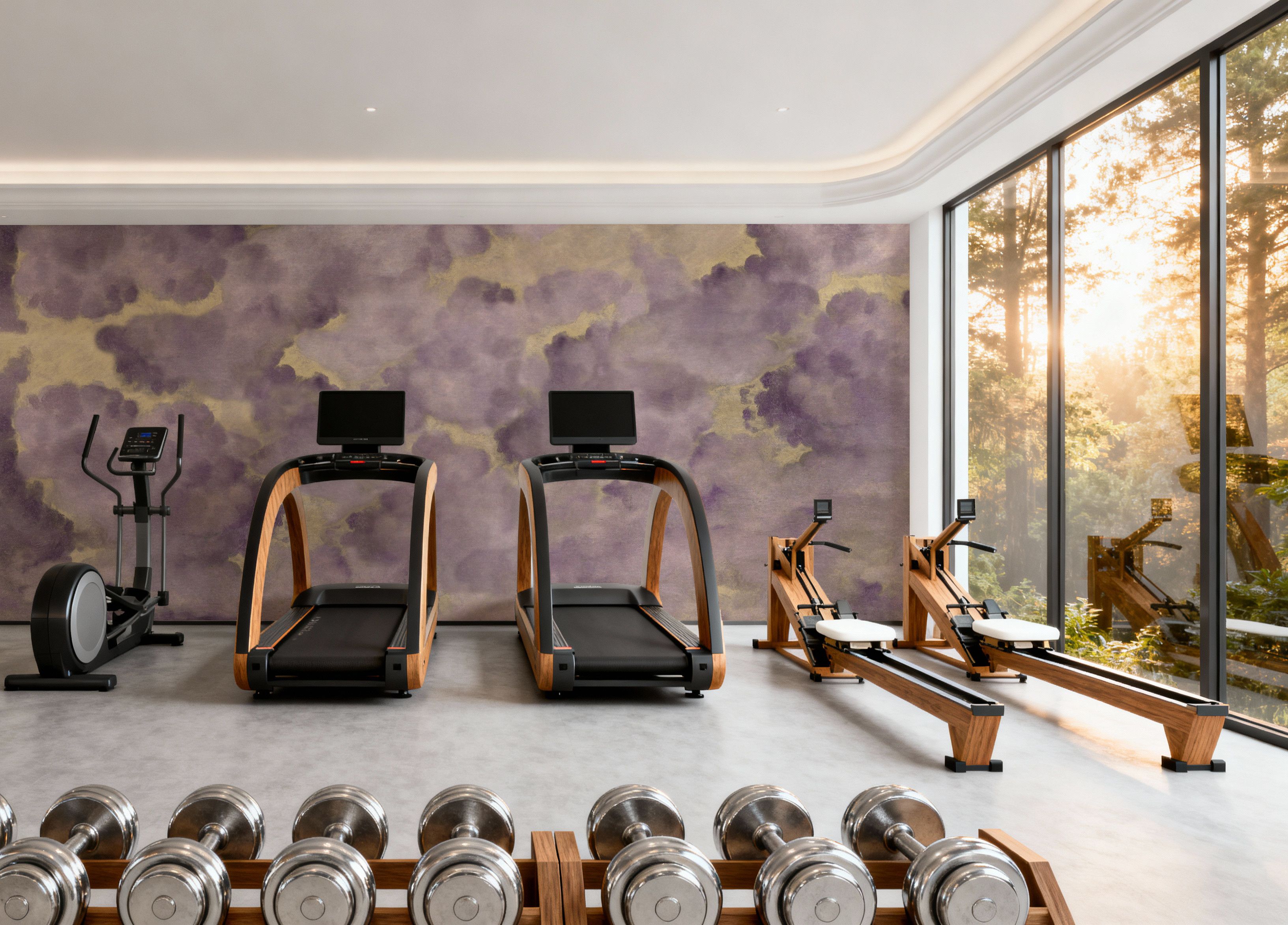 Painted Dreamy Clouds, Lilac