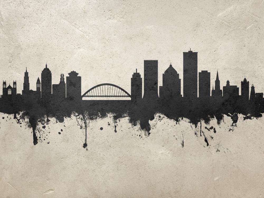 Rochester New York Skyline Concrete