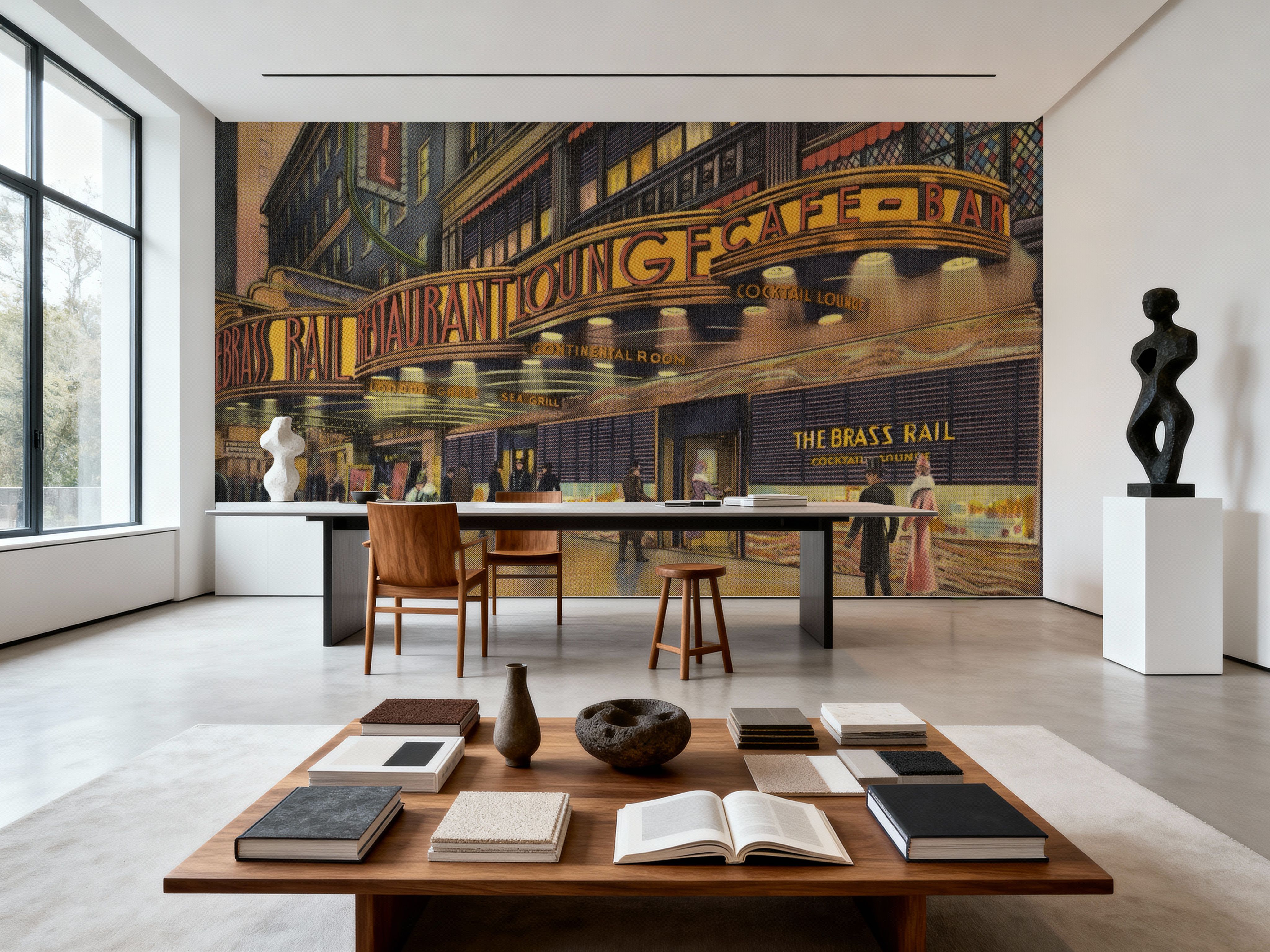 Greetings from The Brass Rail - Screenprint Postcard