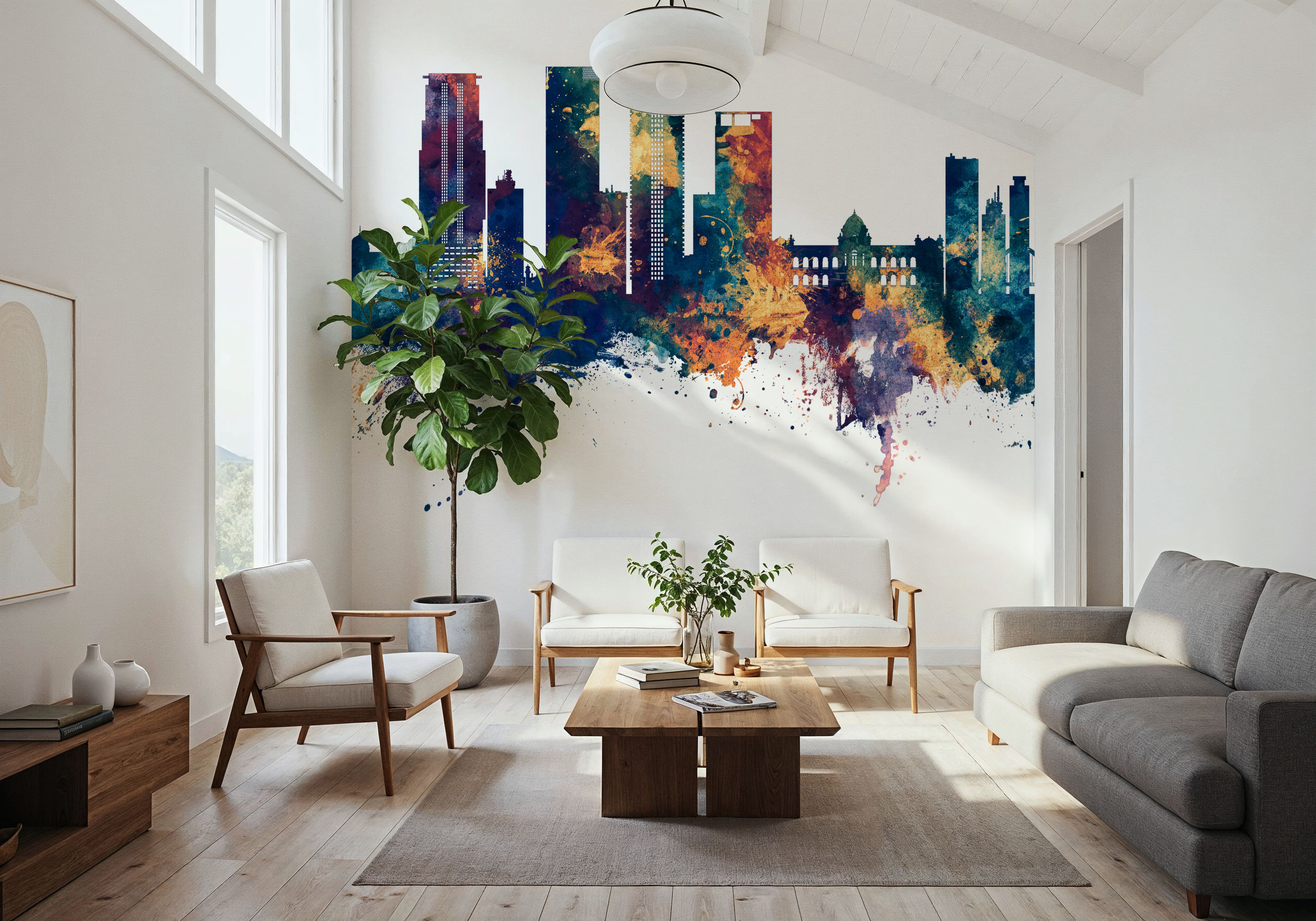 Dhaka Bangladesh Skyline Blue & Bronze