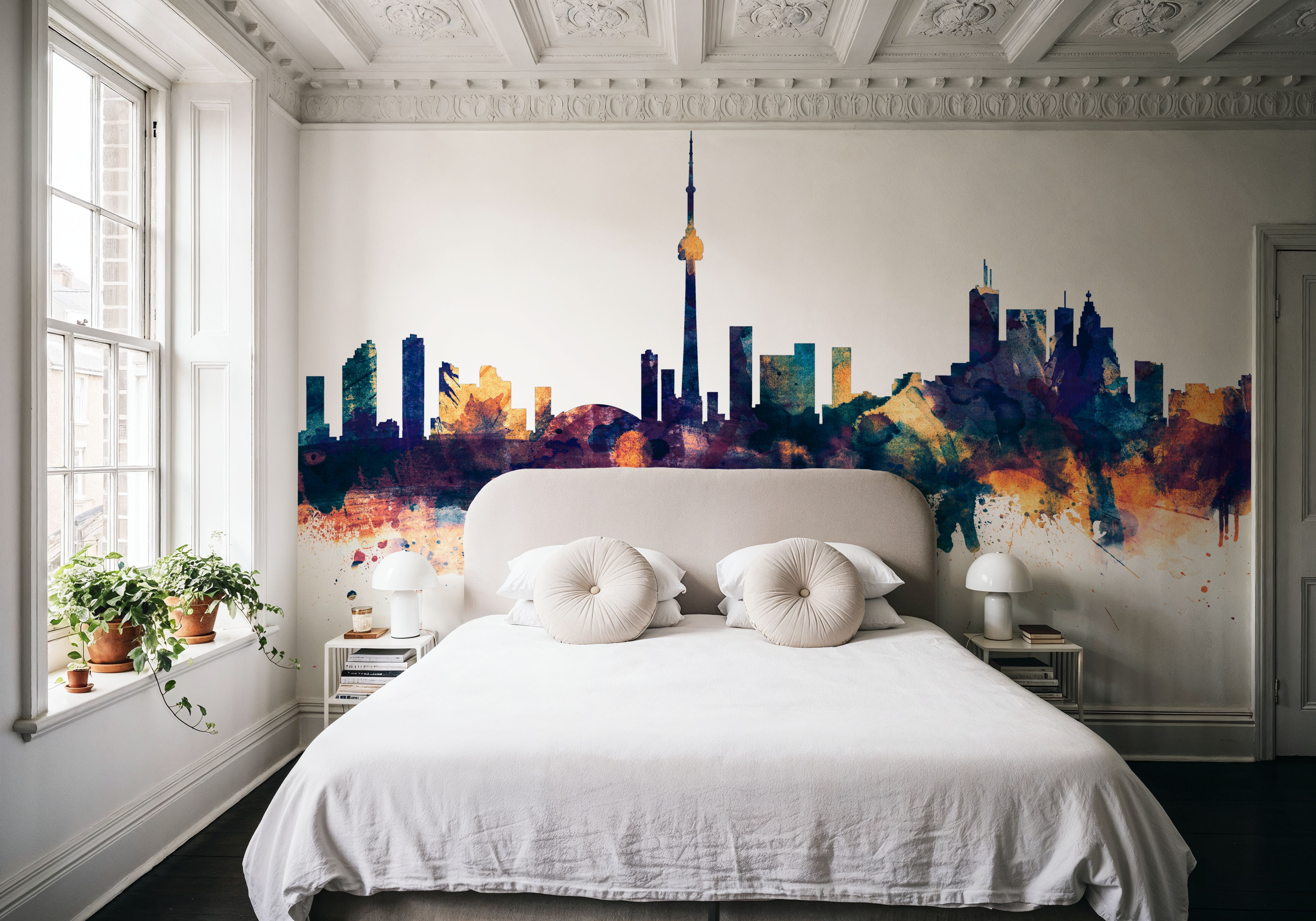 Toronto Canada Skyline Blue & Bronze