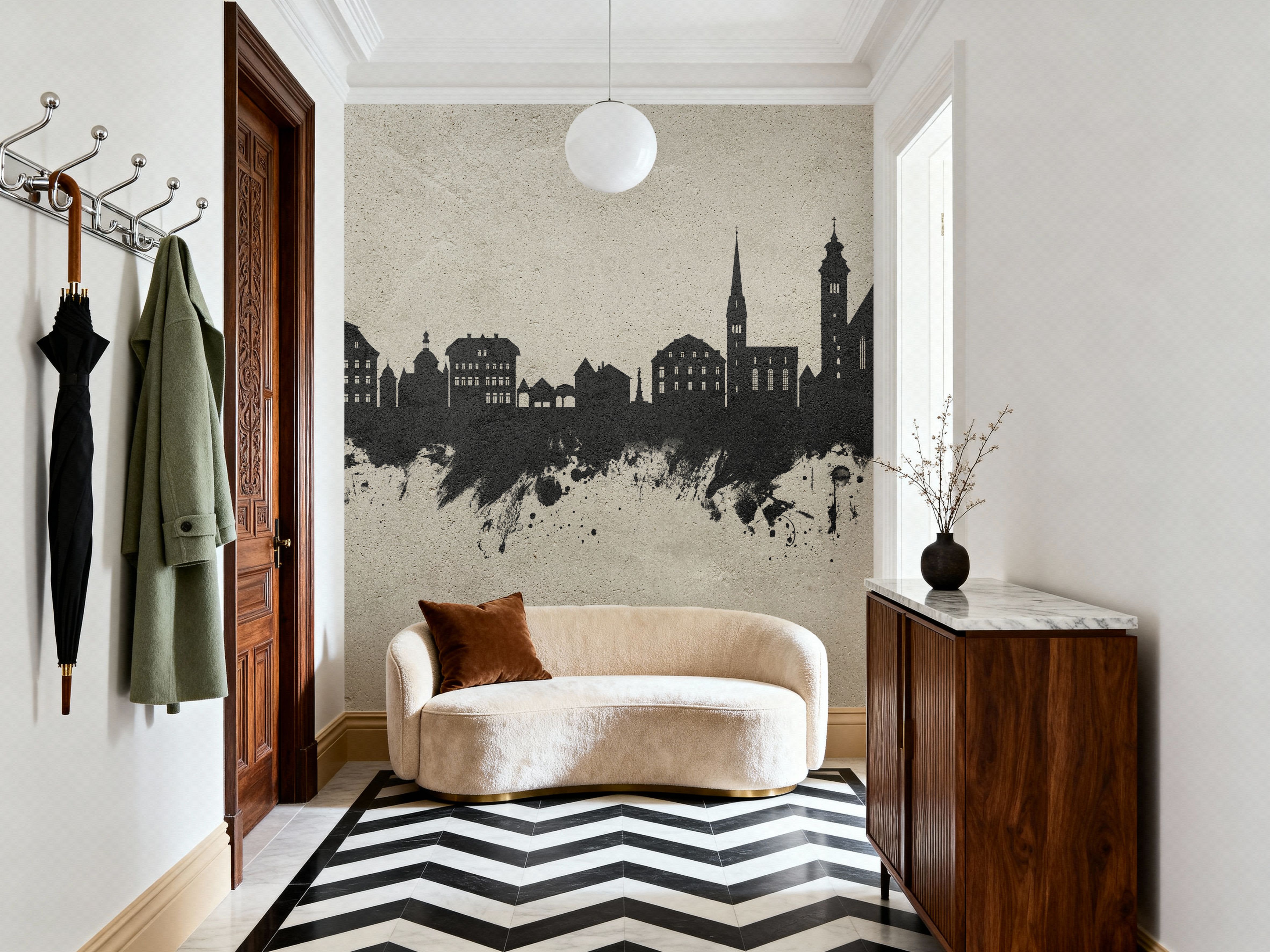 Hallstatt Austria Skyline Concrete