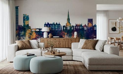 Bedford England Skyline Blu& Bronze