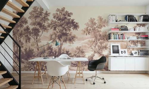 Pastoral Toile, Maple Beige