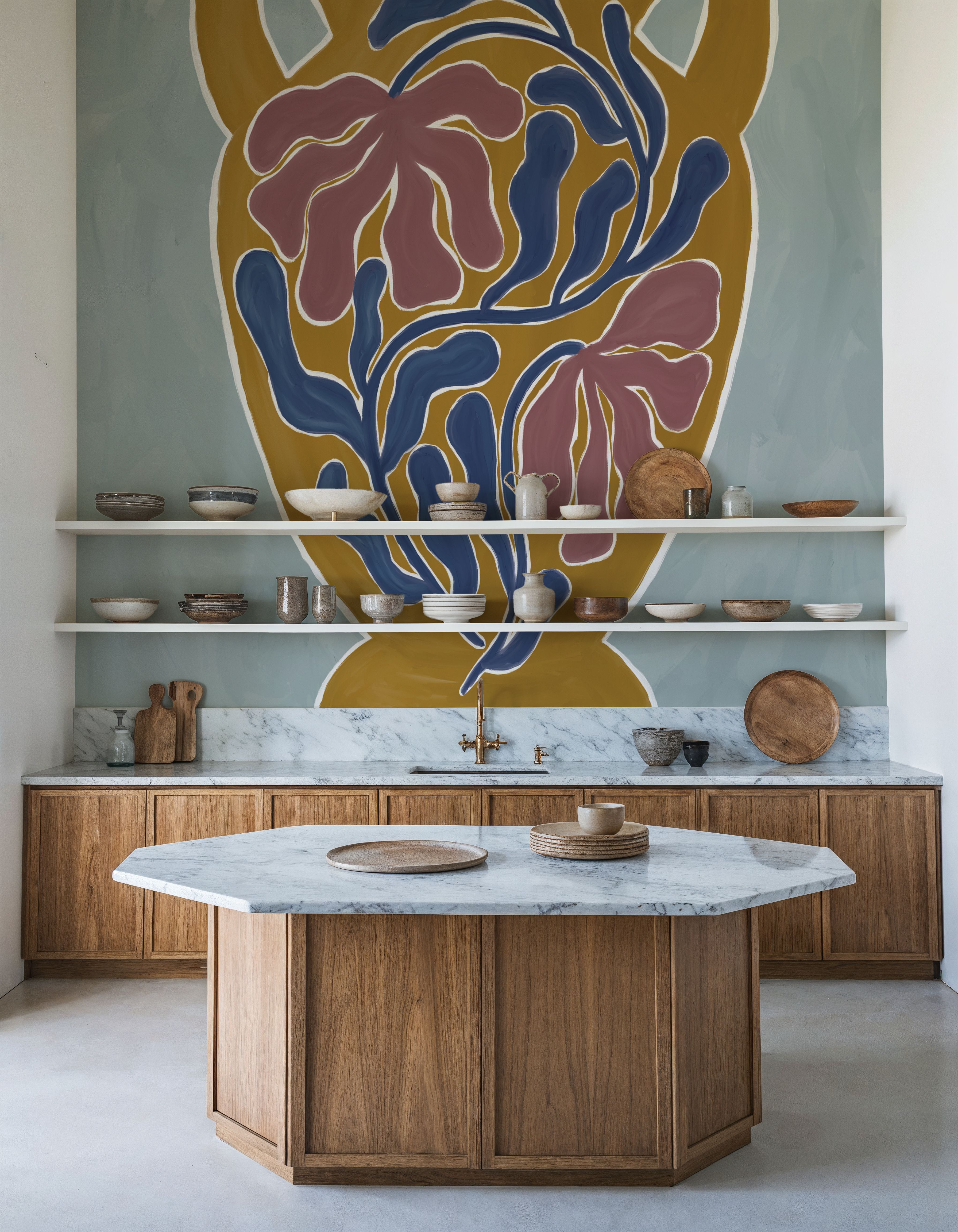 Modern Floral Vase I