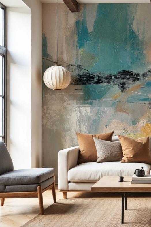 Sea And Land on Canvas