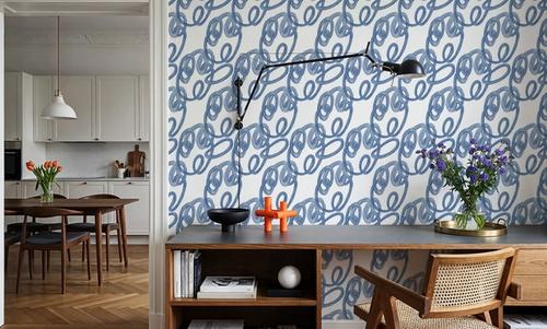 Swirls Blue