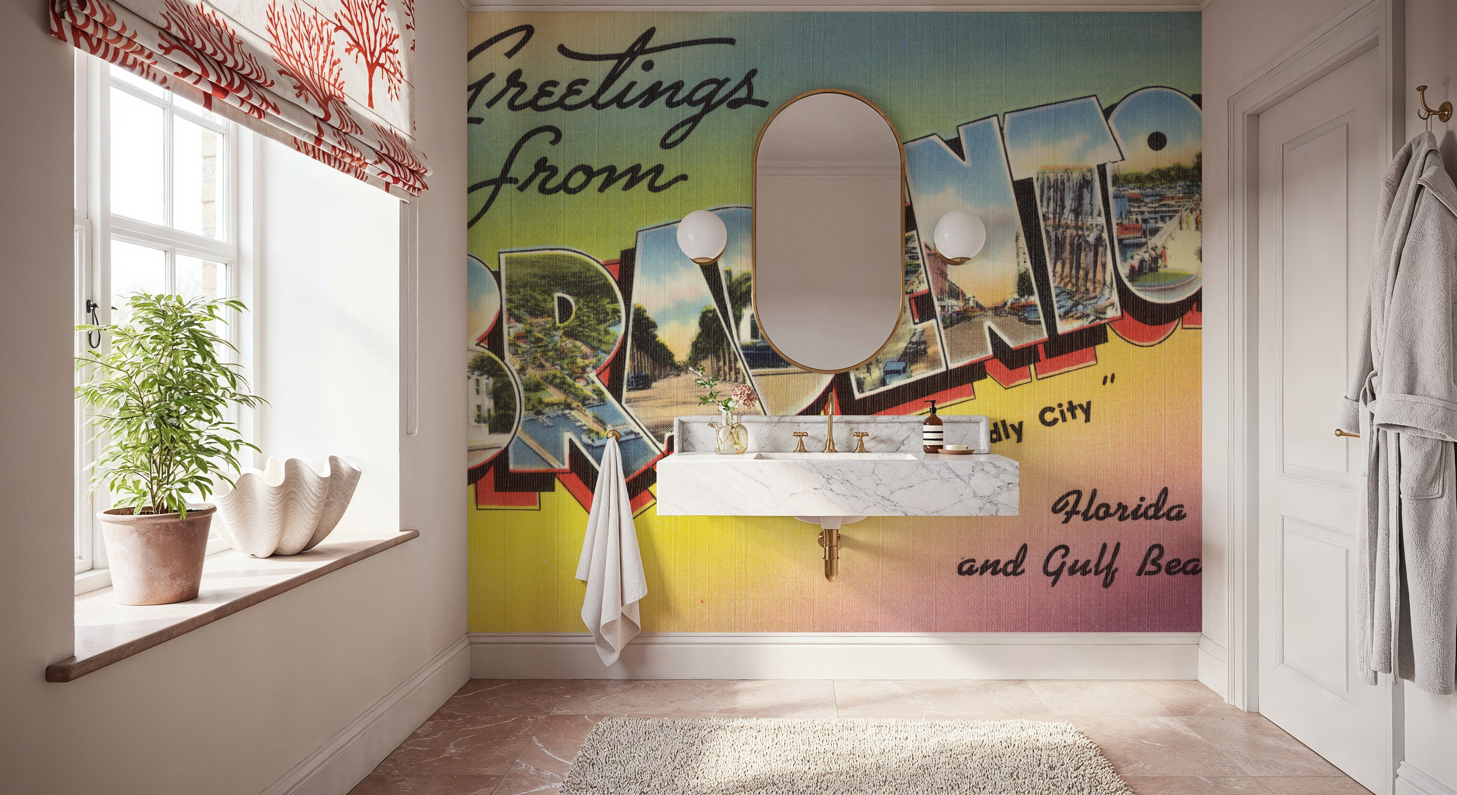 Greetings from Bradenton - Screenprint Postcard