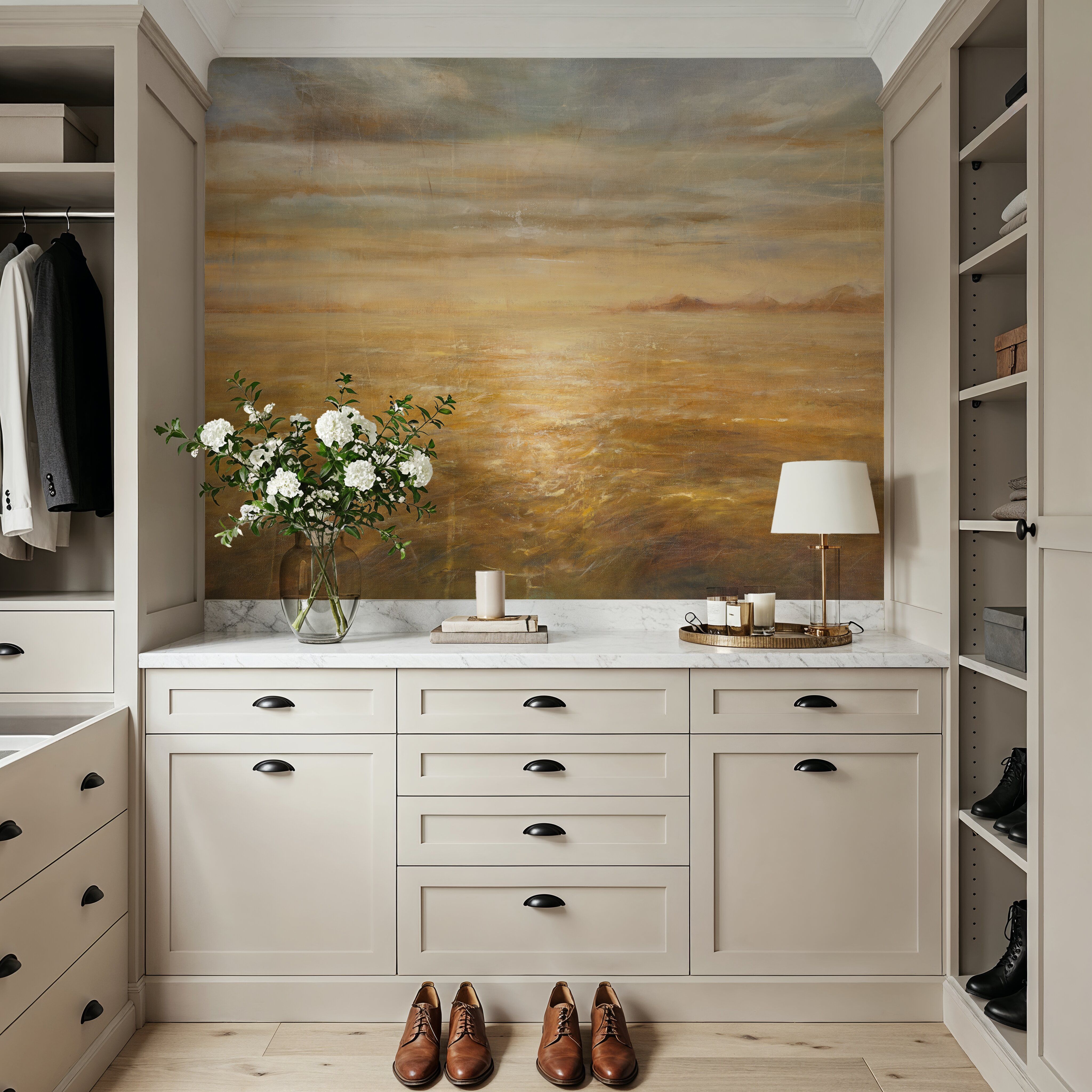Serene Sea I Gold