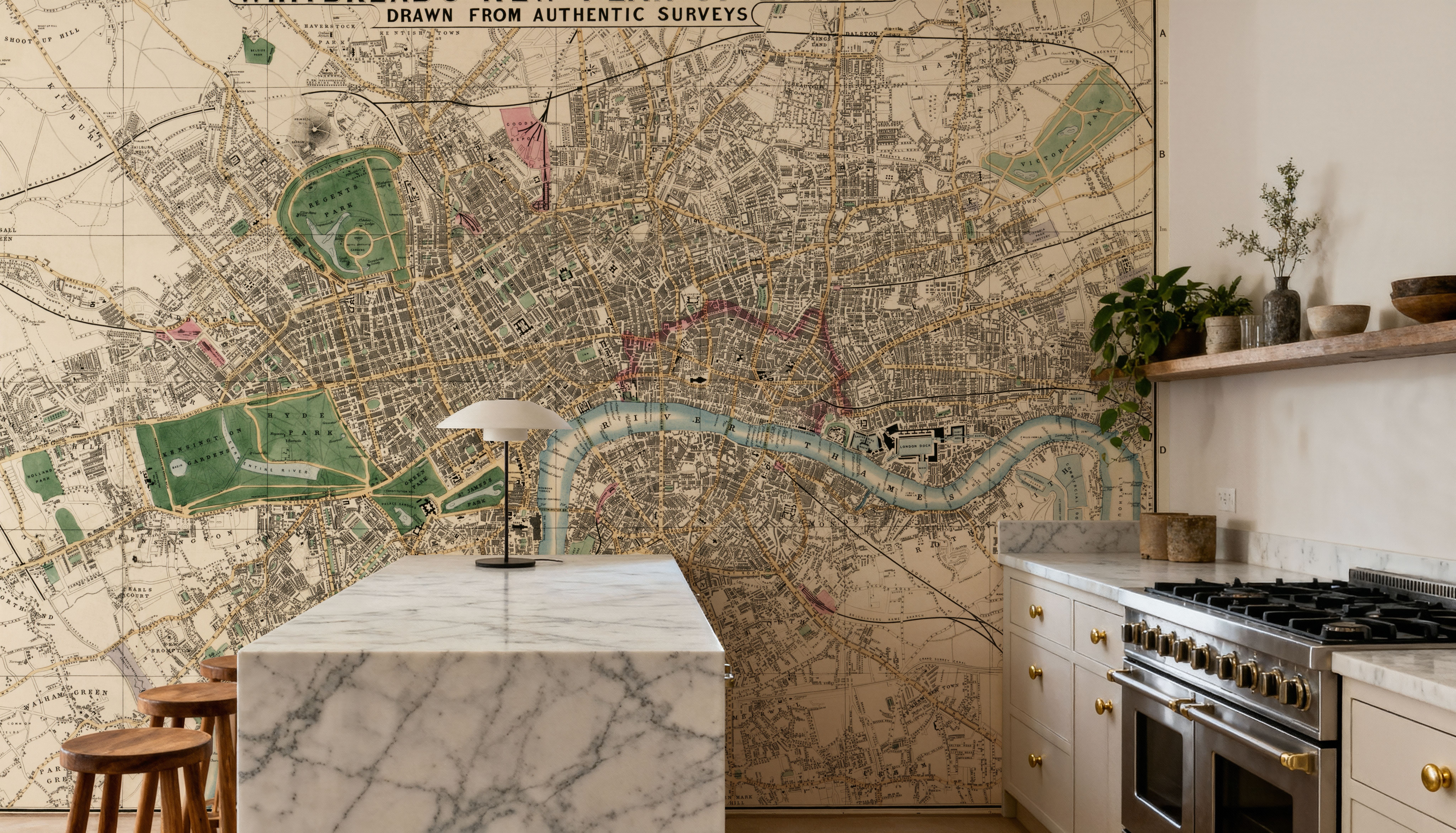 Whitbread's London, Wallpaper