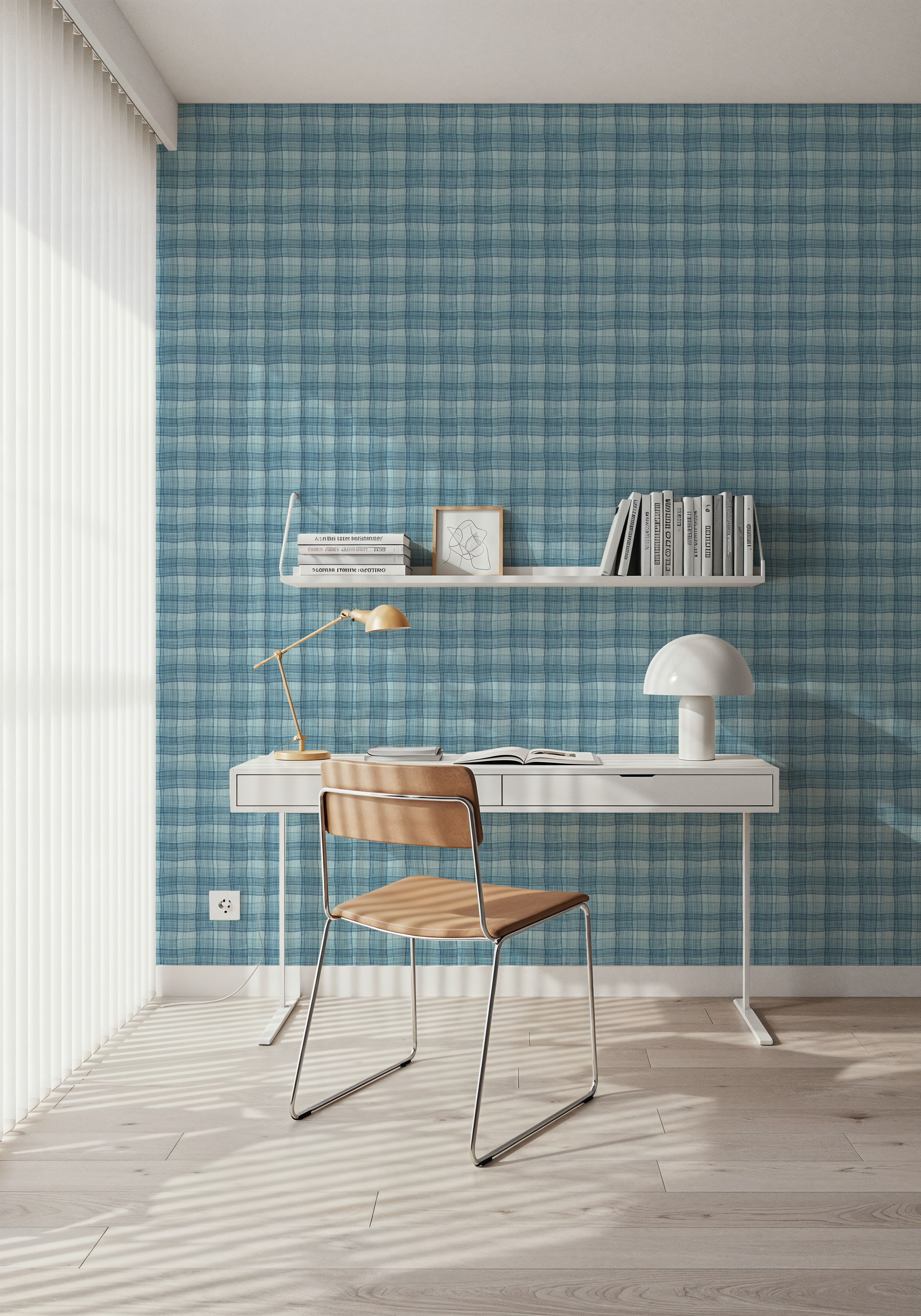 Stripy Gingham, Marine