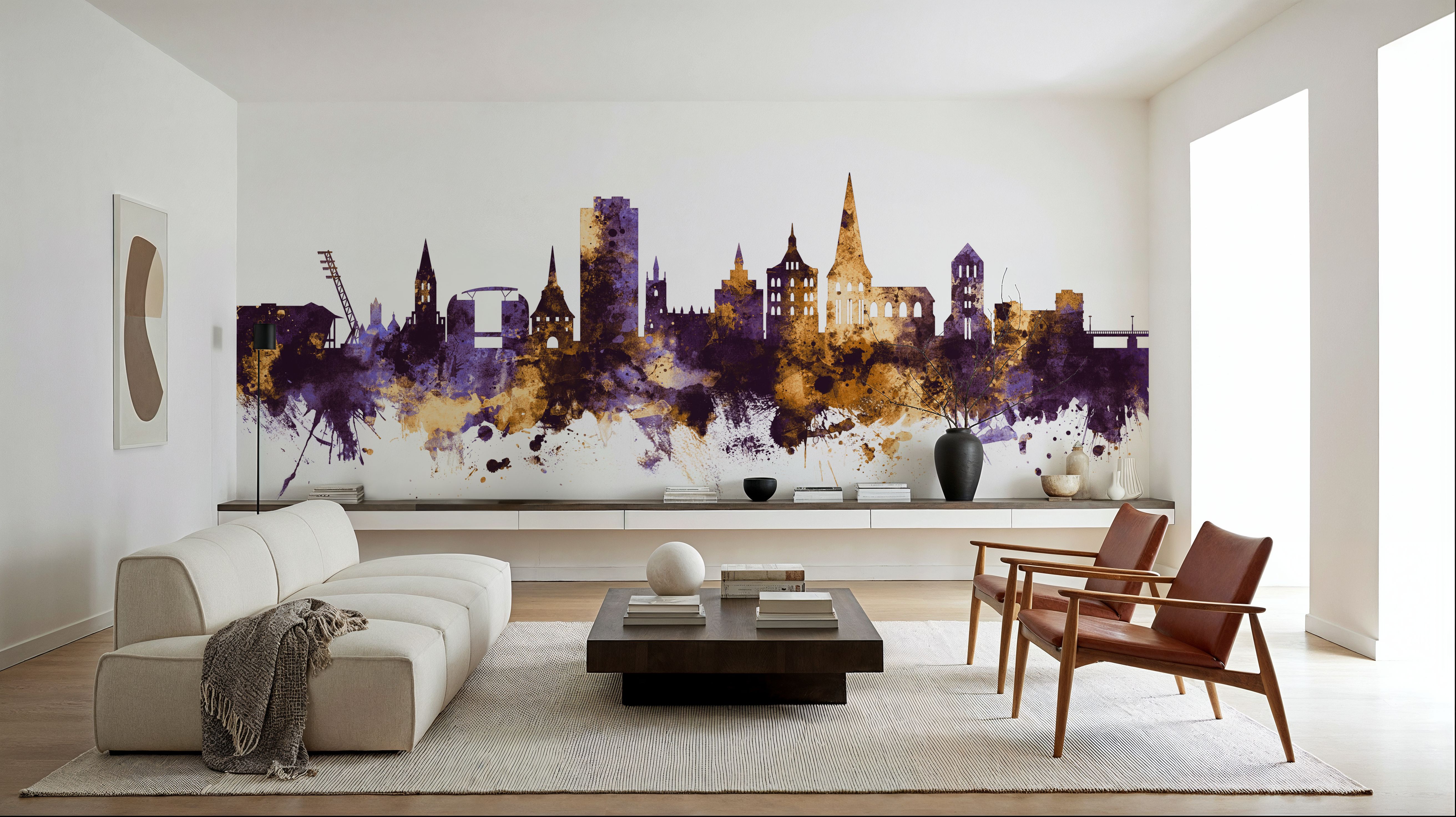 Rostock Germnay Skyline Purple & Gold