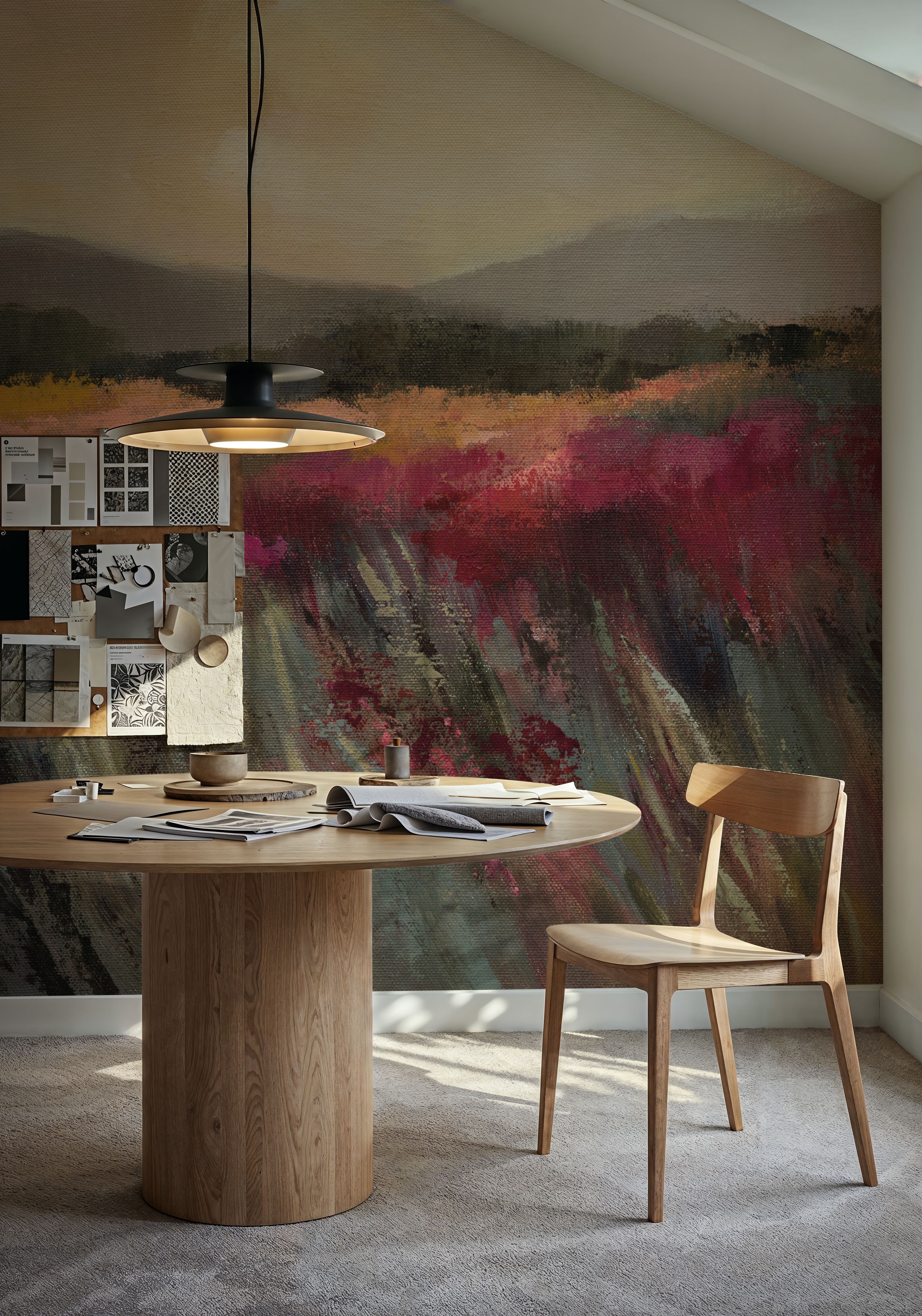 Coral and Magenta Meadow