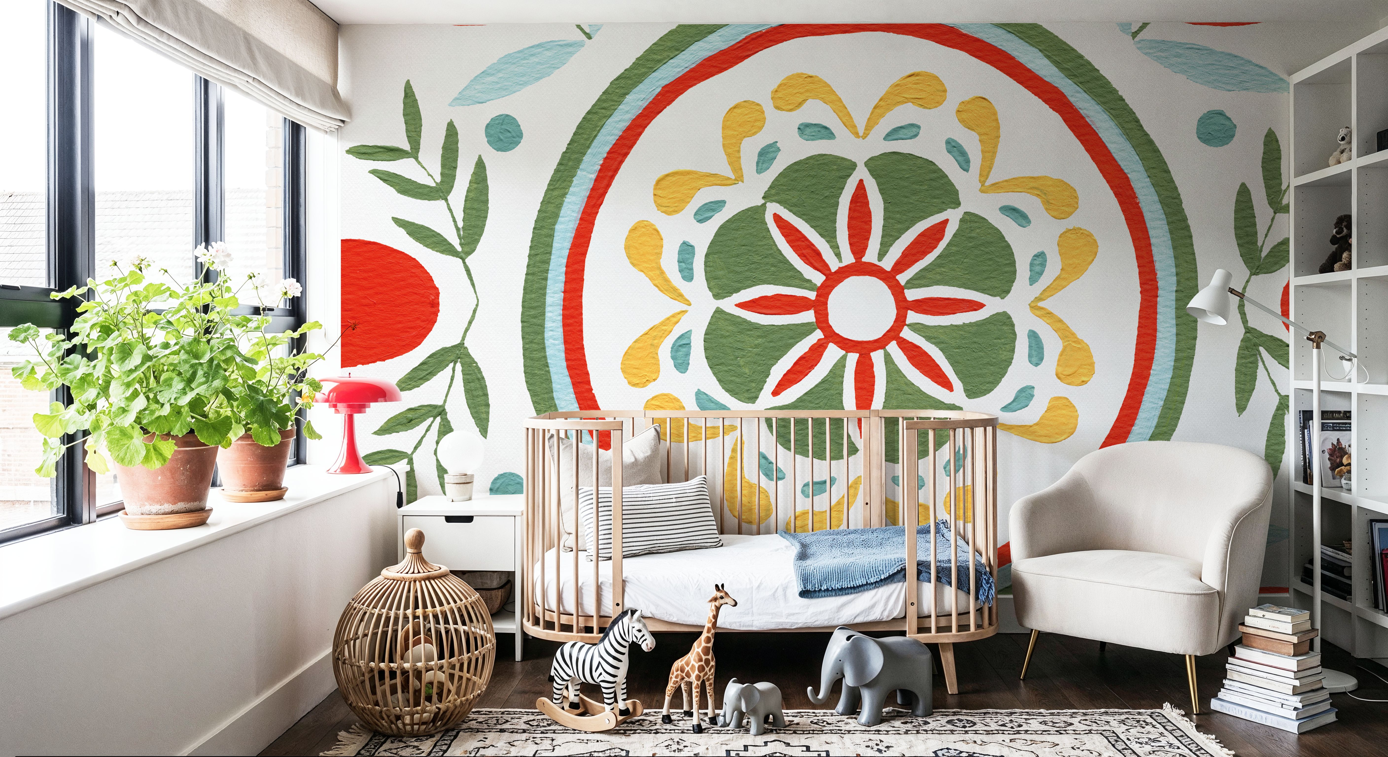 Tex Mex Mandala Tile I, Tapeten