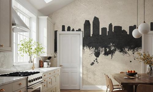 San Diego California Skyline Concrete