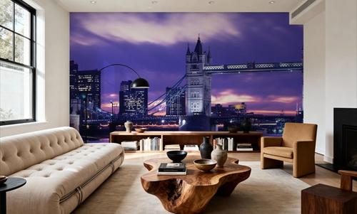 Purple Tower Bridge Twilight