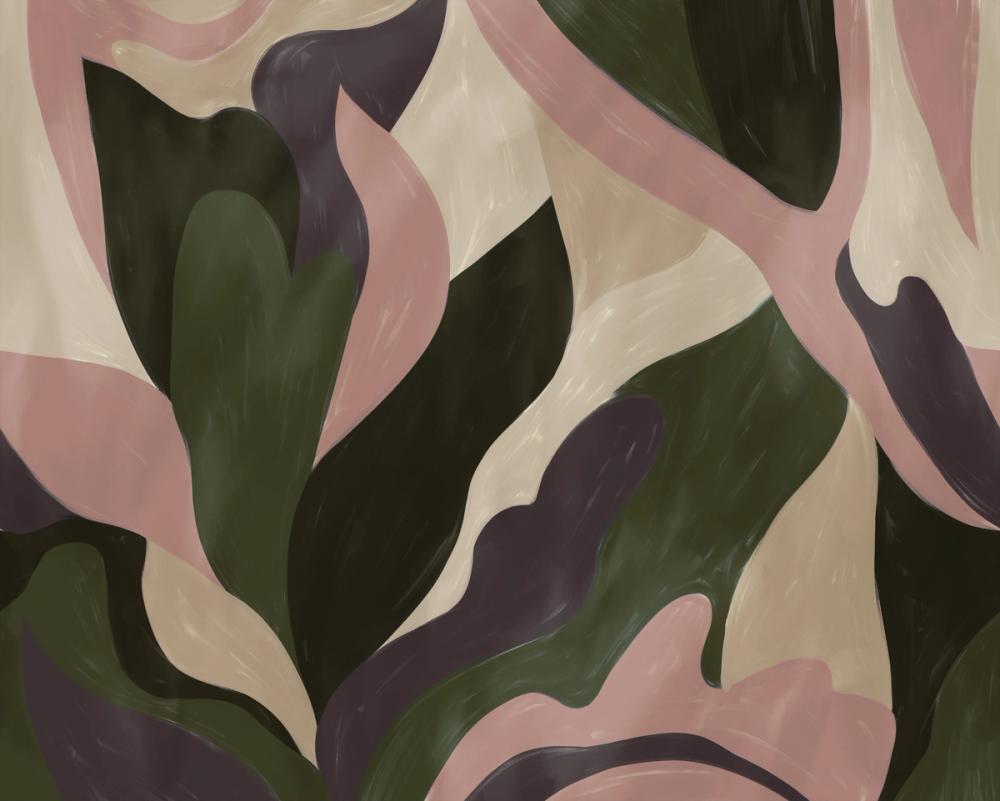 Dynamic Fields, Forest Green & Rose