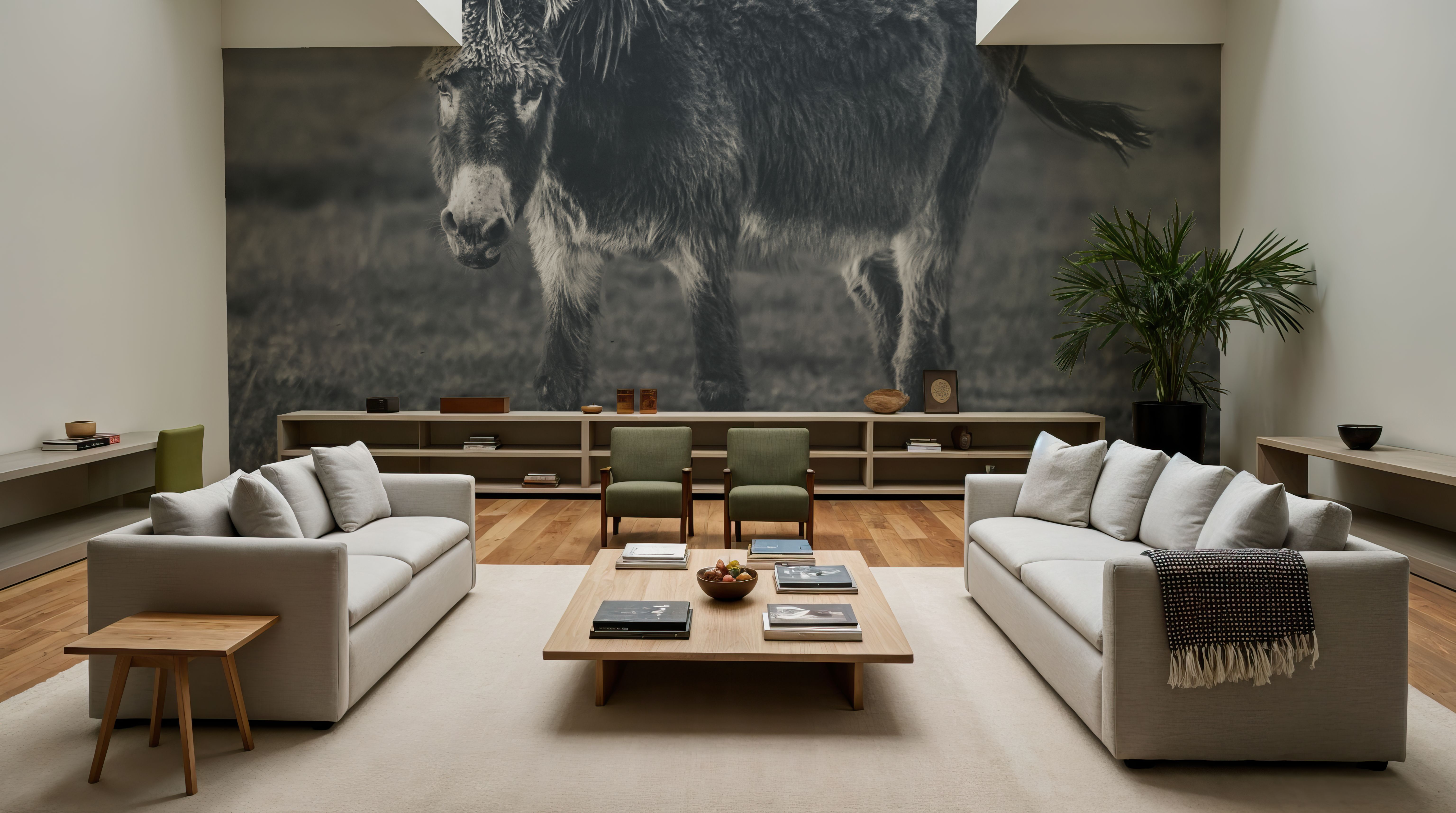 Donkey Summer III BW, Wallpaper