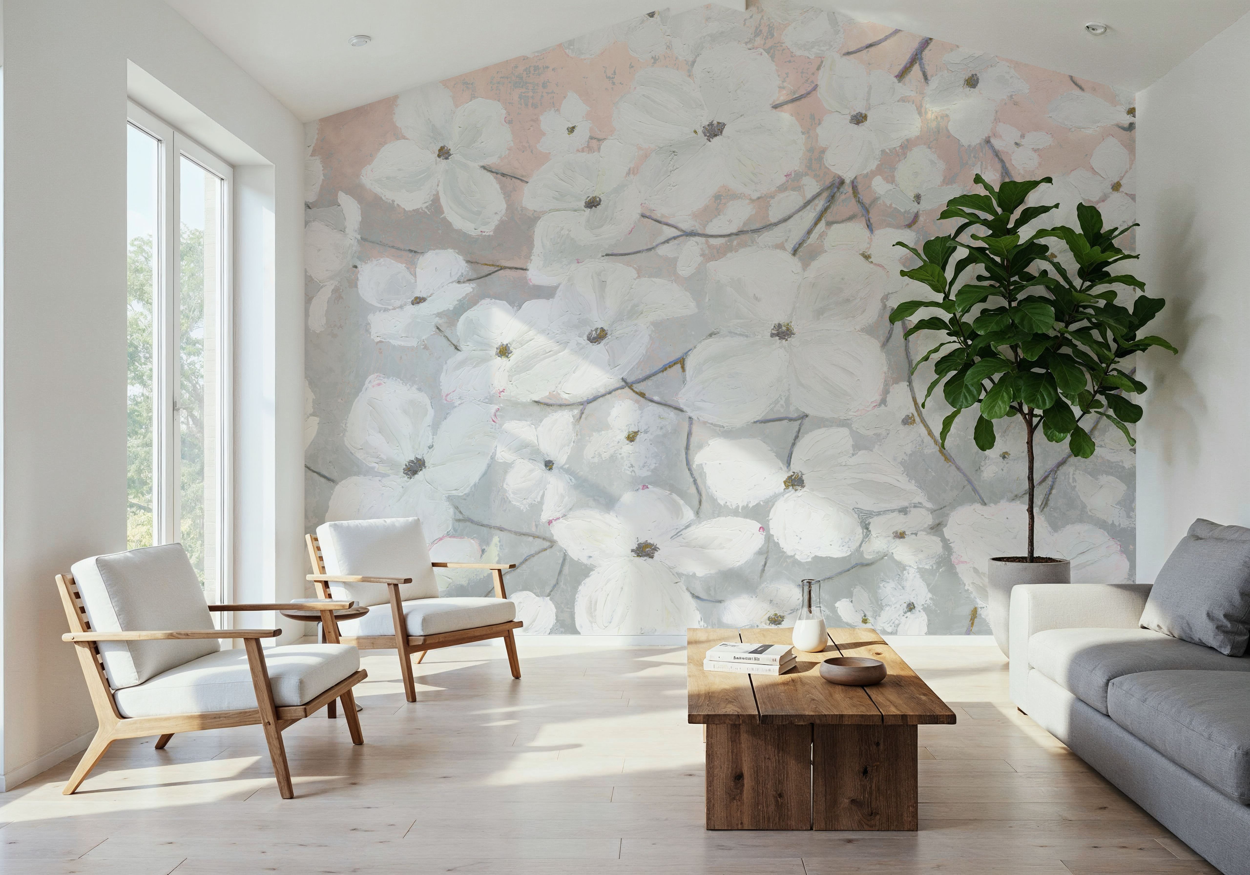 Bringing in Blossoms Blush, Wallpaper