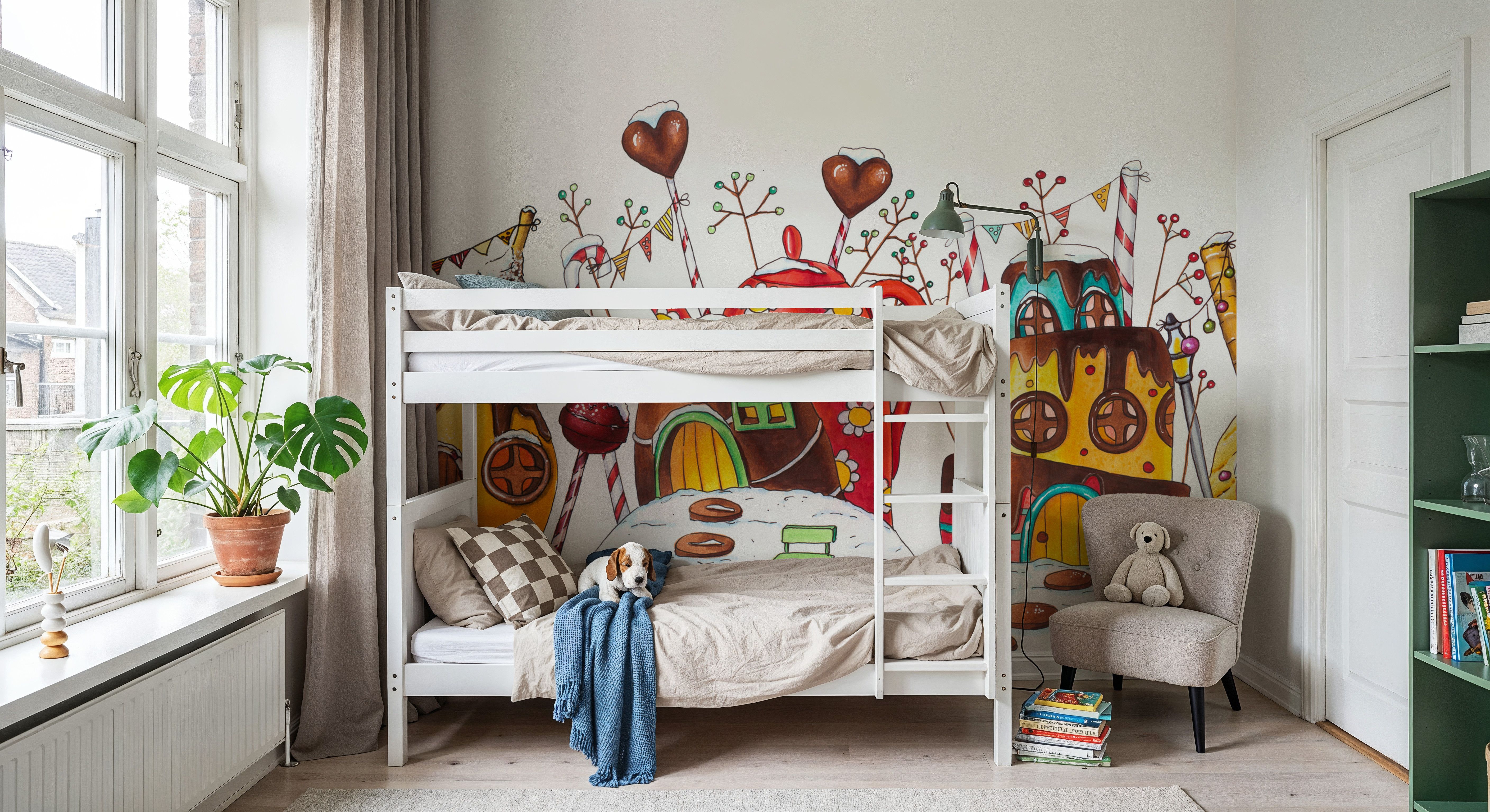 Christmas in Candyland, Wallpaper