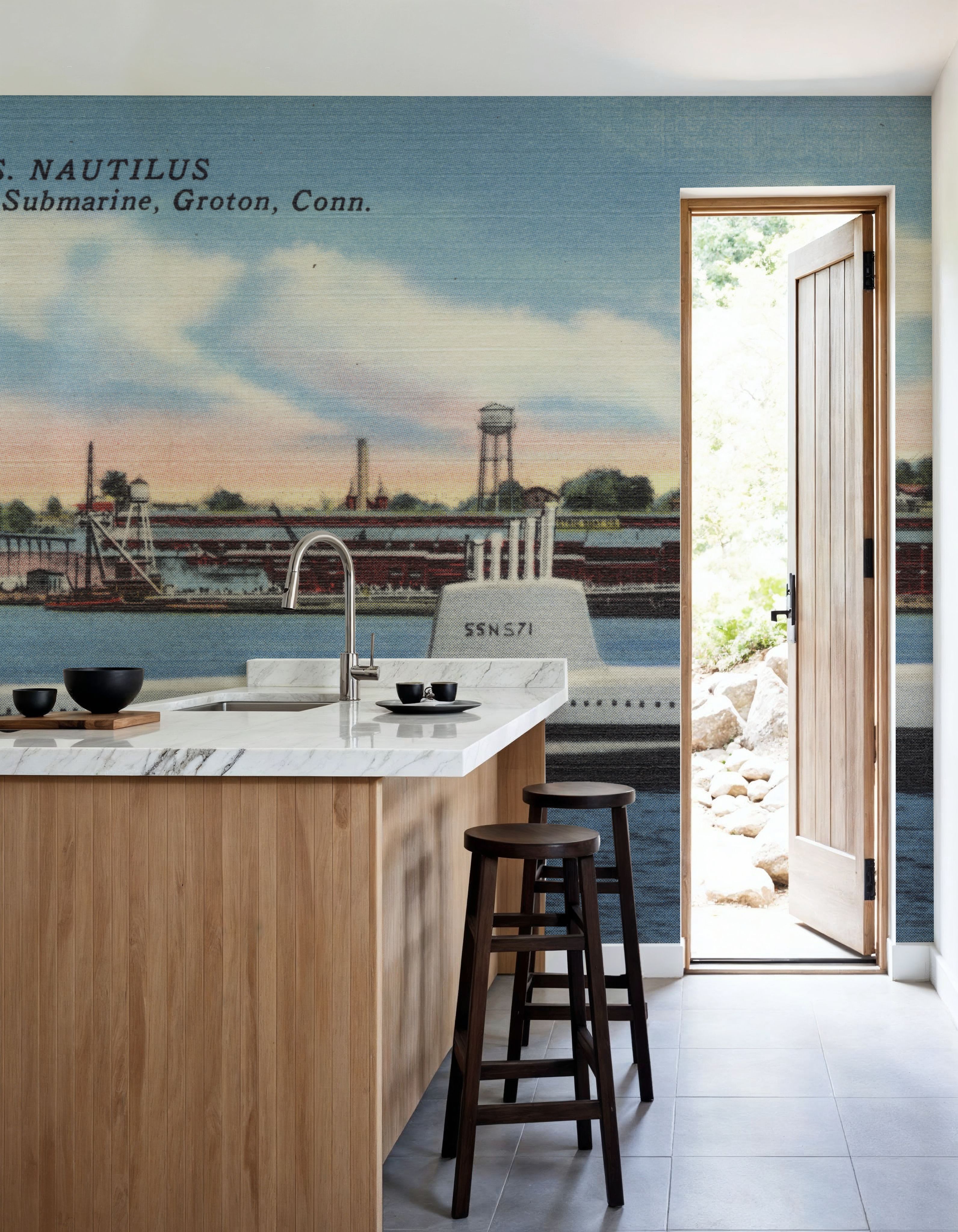 Greetings from USS Nautilus - Screenprint Postcard