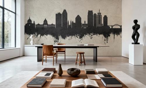 Saint Paul Minnesota Skyline Concrete