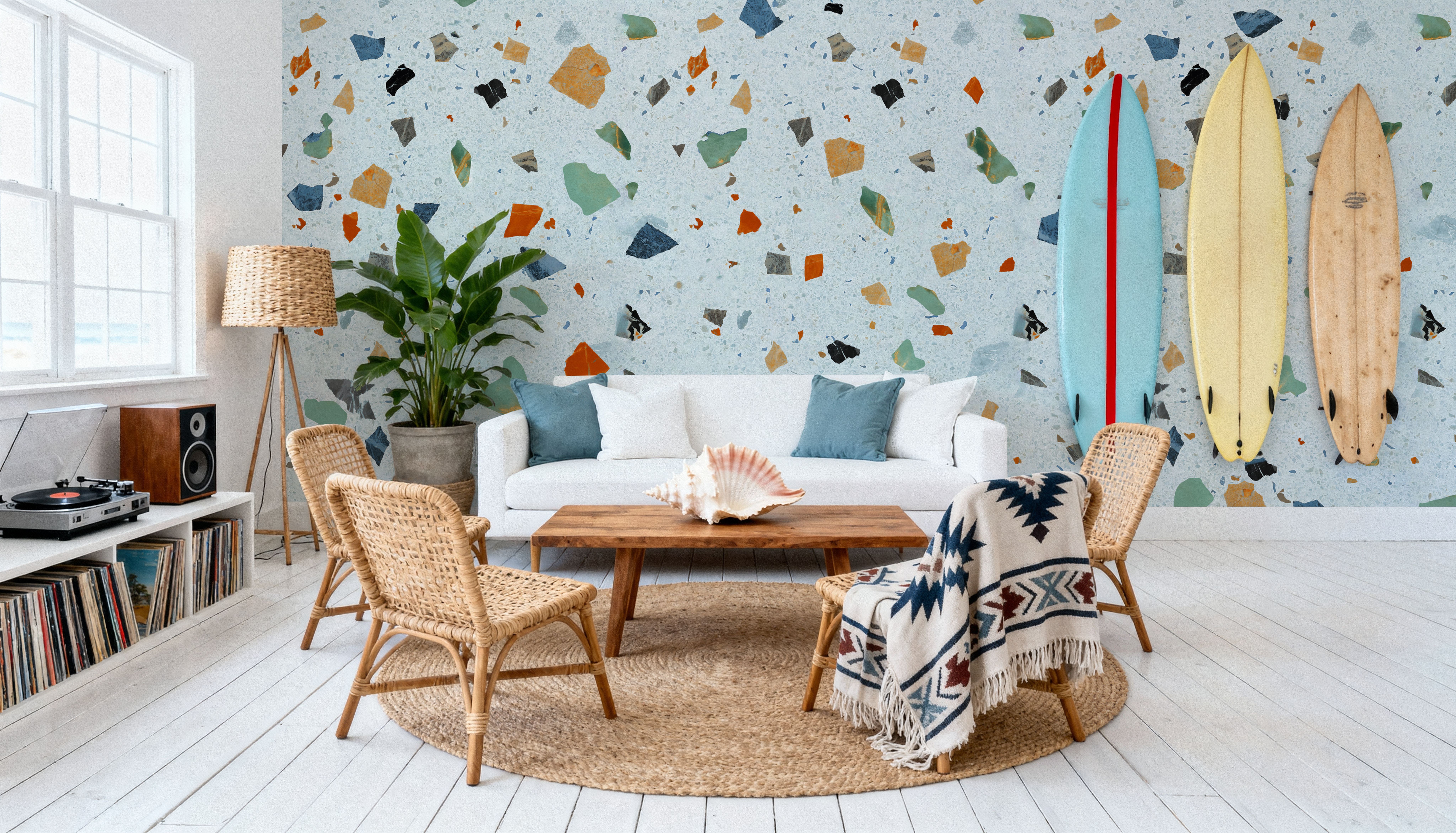 Terrazzo Multi, Ice Blue