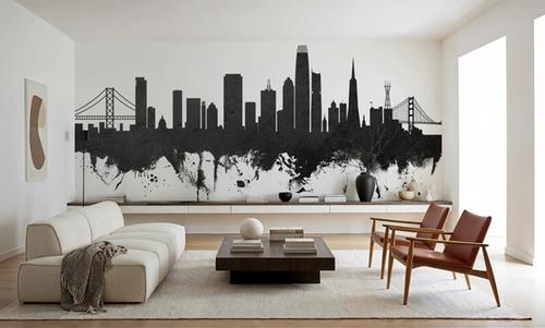 San Francisco Skyline Black & White