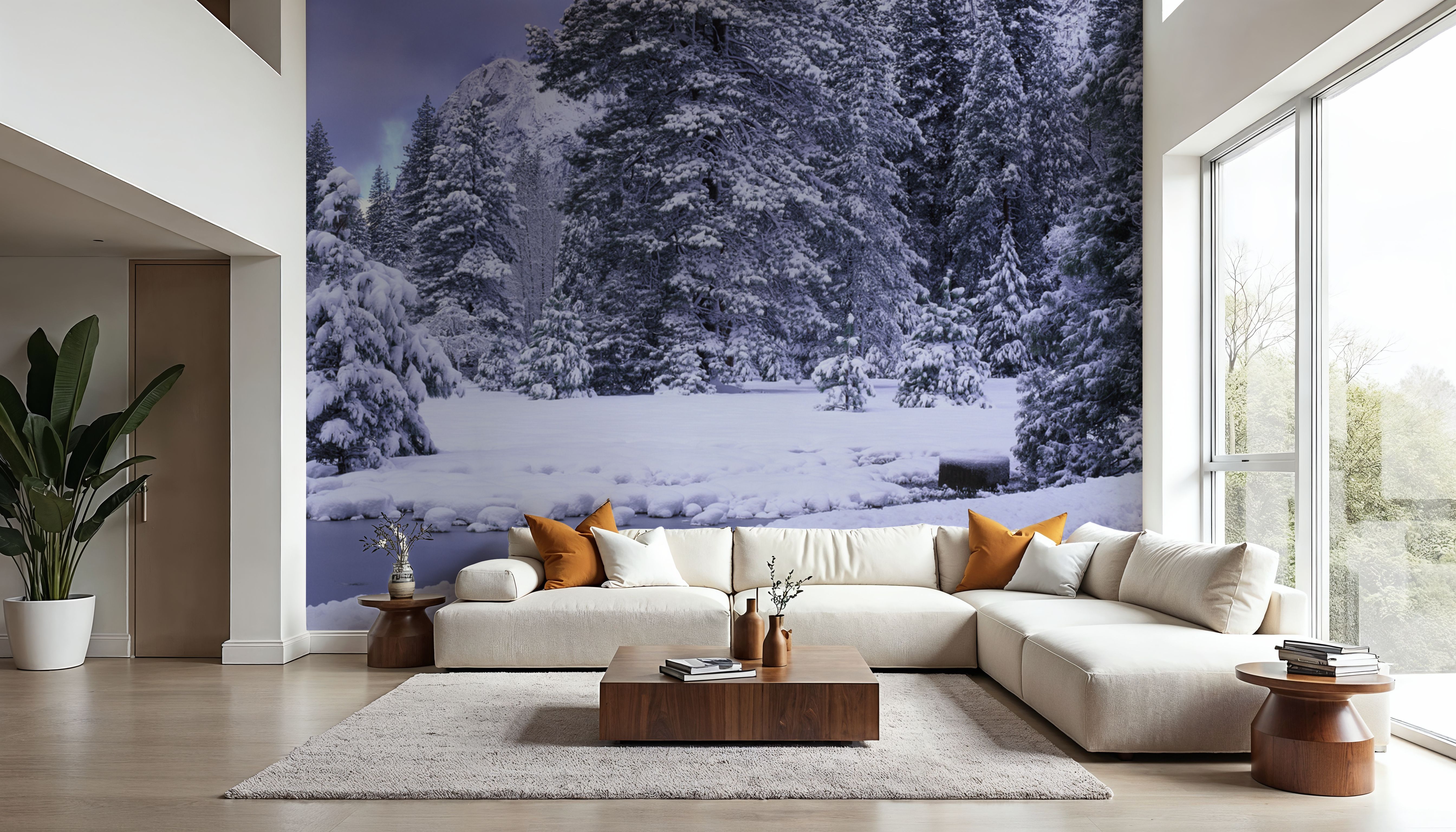 Winter Forest Junction, Carte da parati