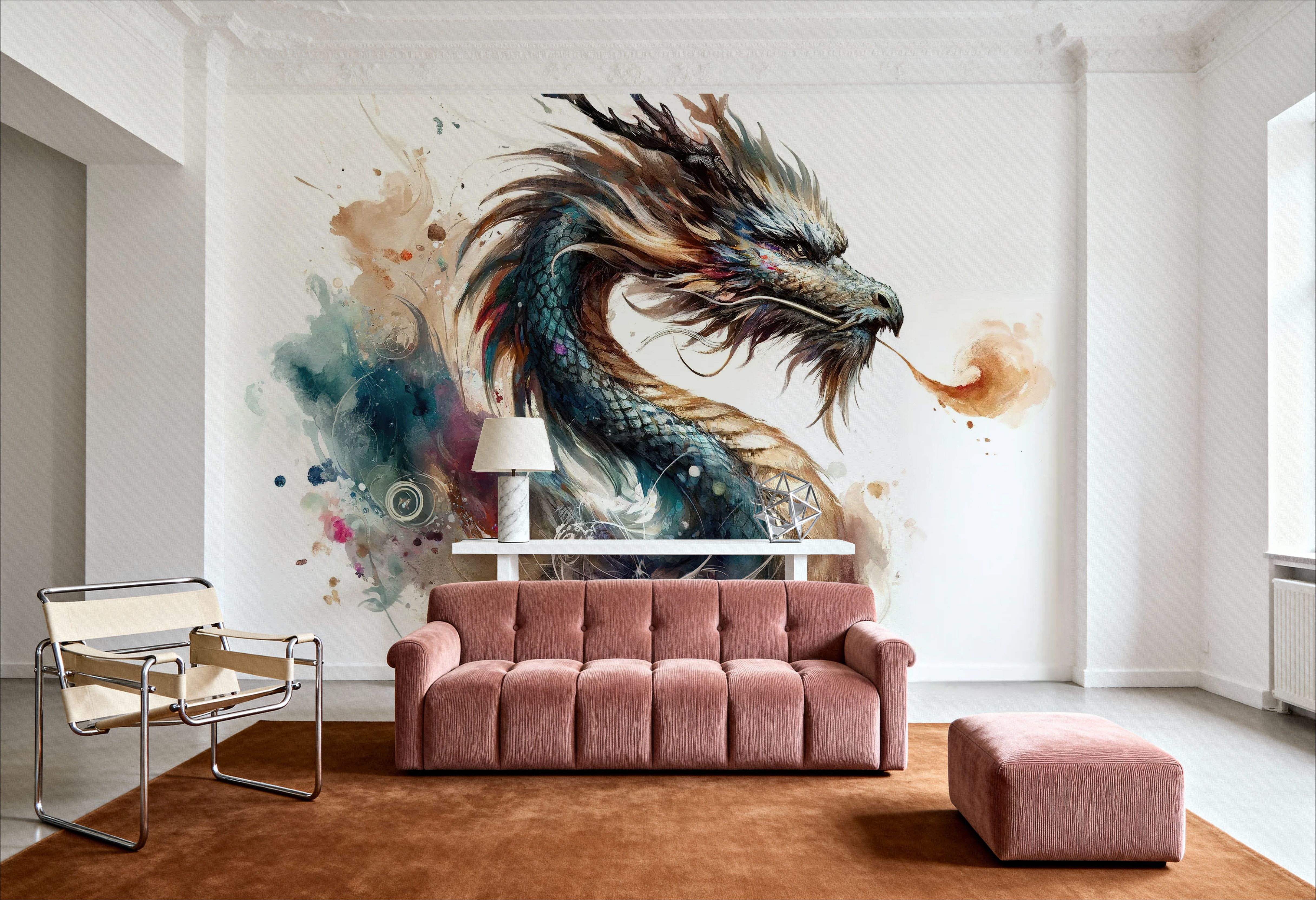 Mythic Dragon's Essence Breathes Life, Wallpaper