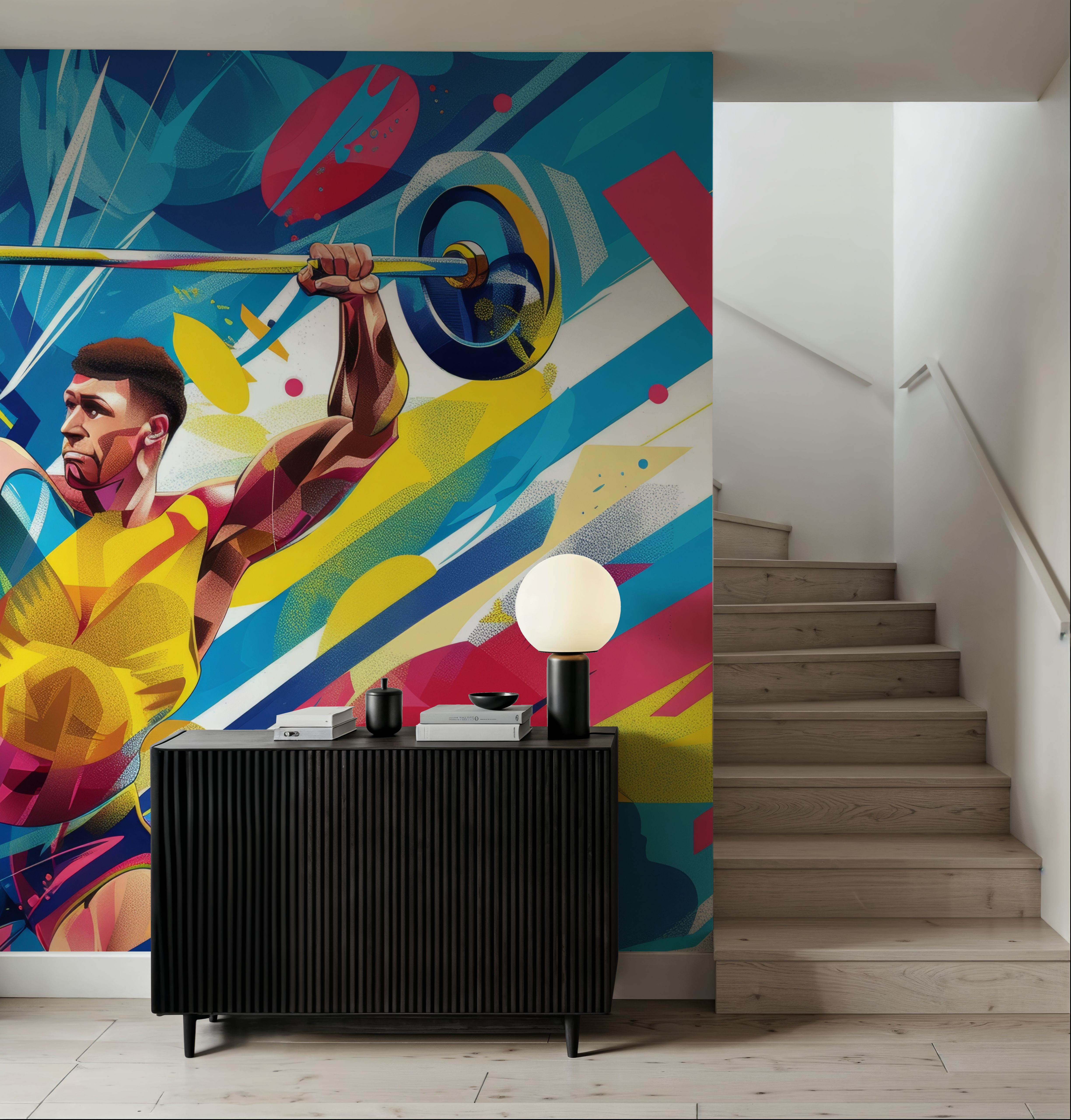 Wall Mural - Athletic Aesthetics - Offices - Wallism US - Premium, Textured or Peel & Stick