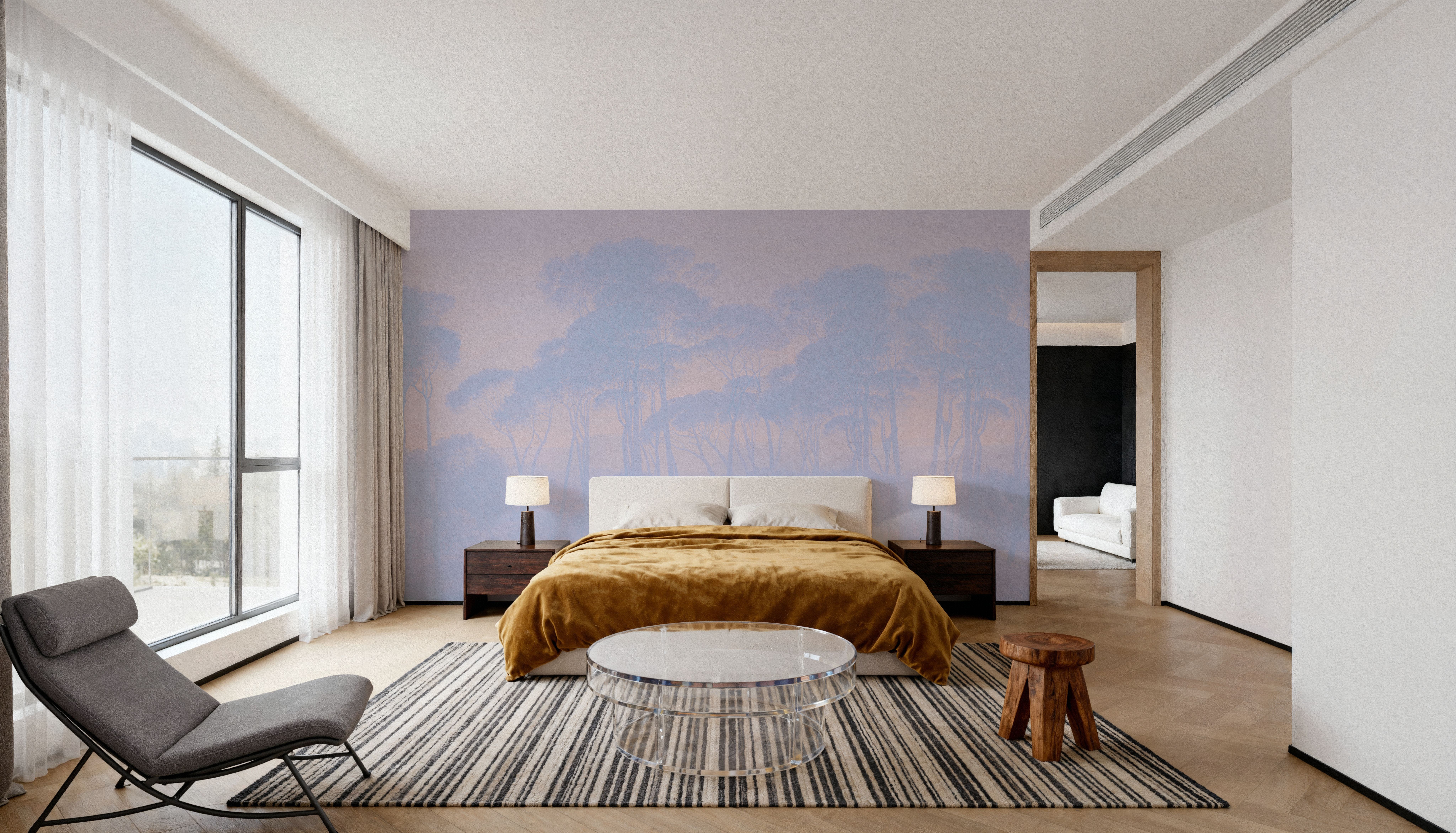 Mediterranean Pine Landscape, Periwinkle