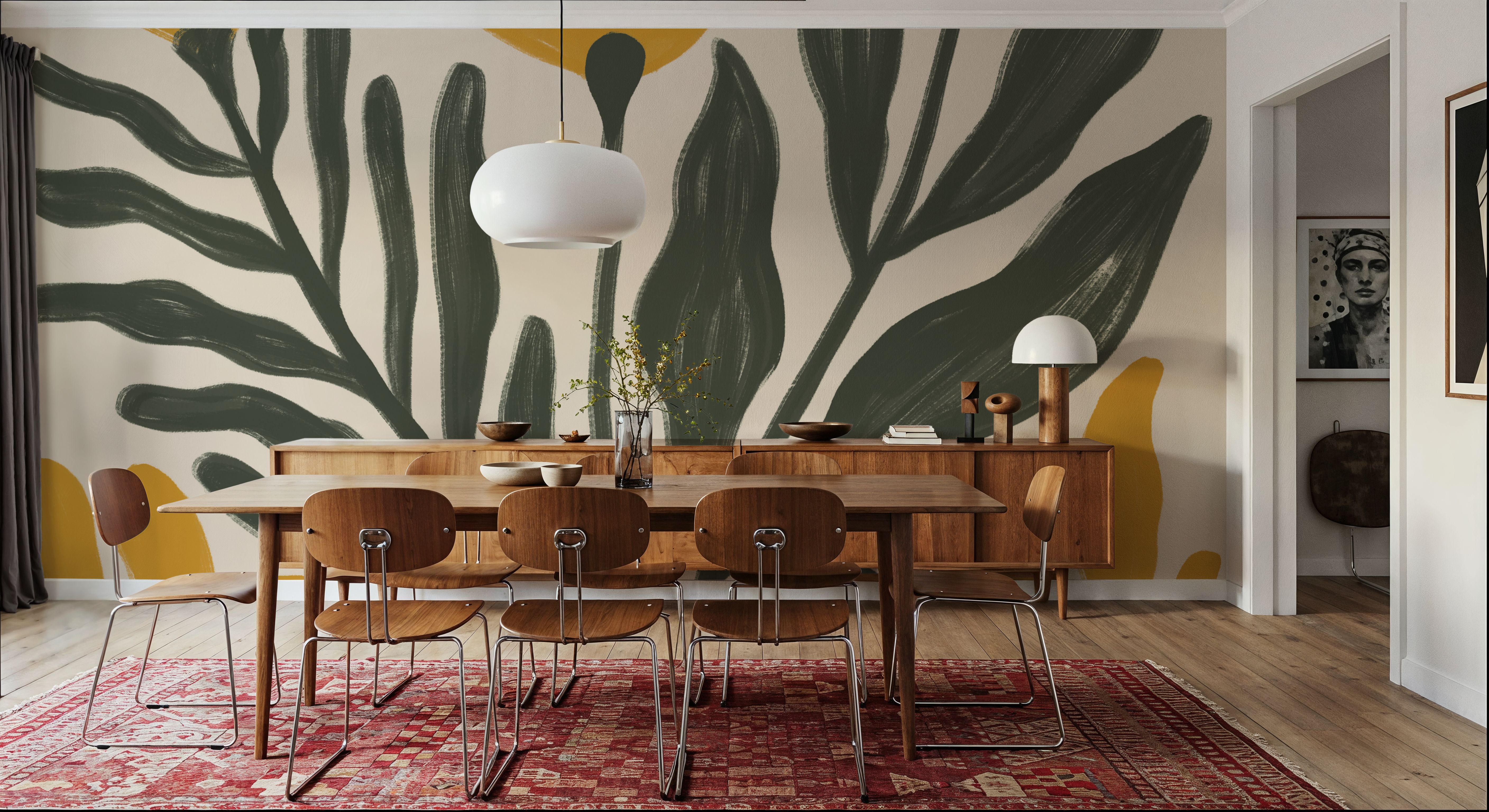 Simple Petals II Yellow, Papel de parede