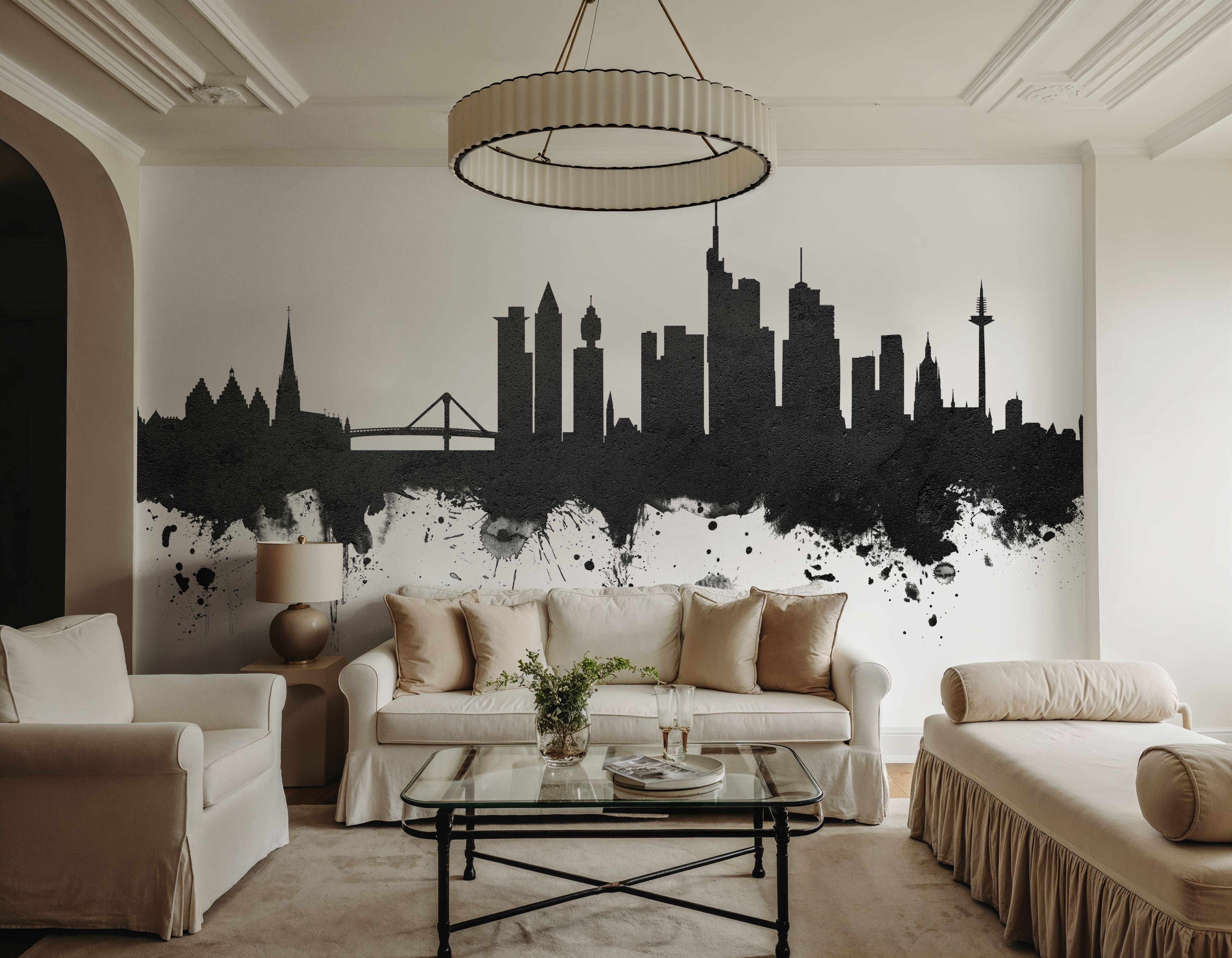Frankfurt Skyline Black & White
