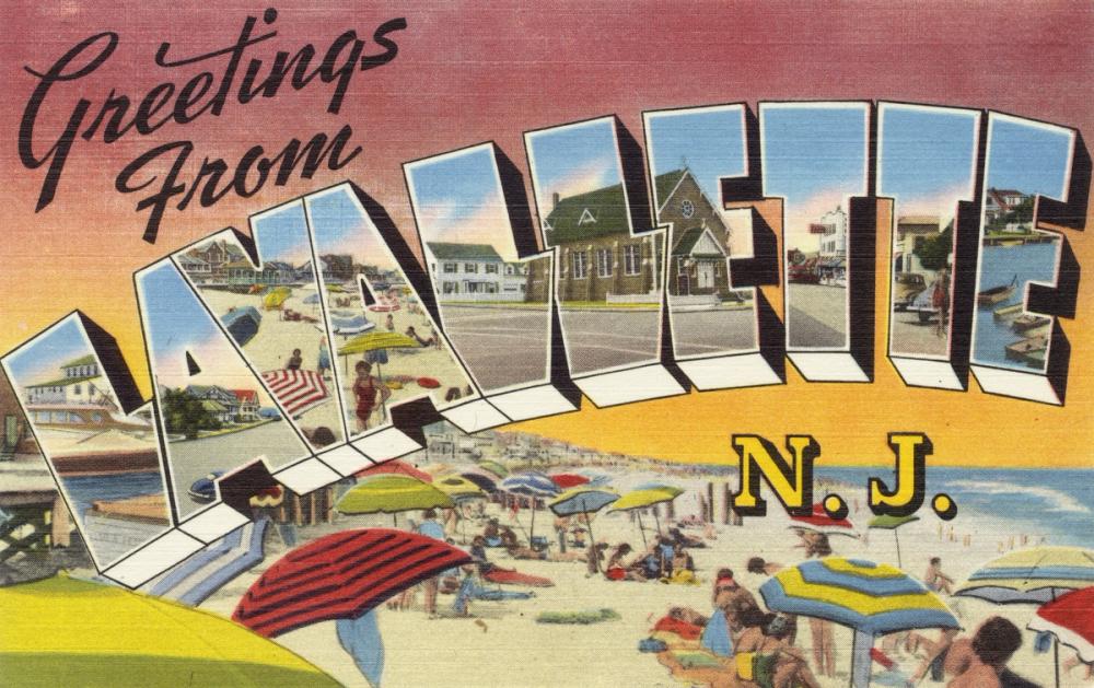 Greetings from Lavallette - Screenprint Postcard