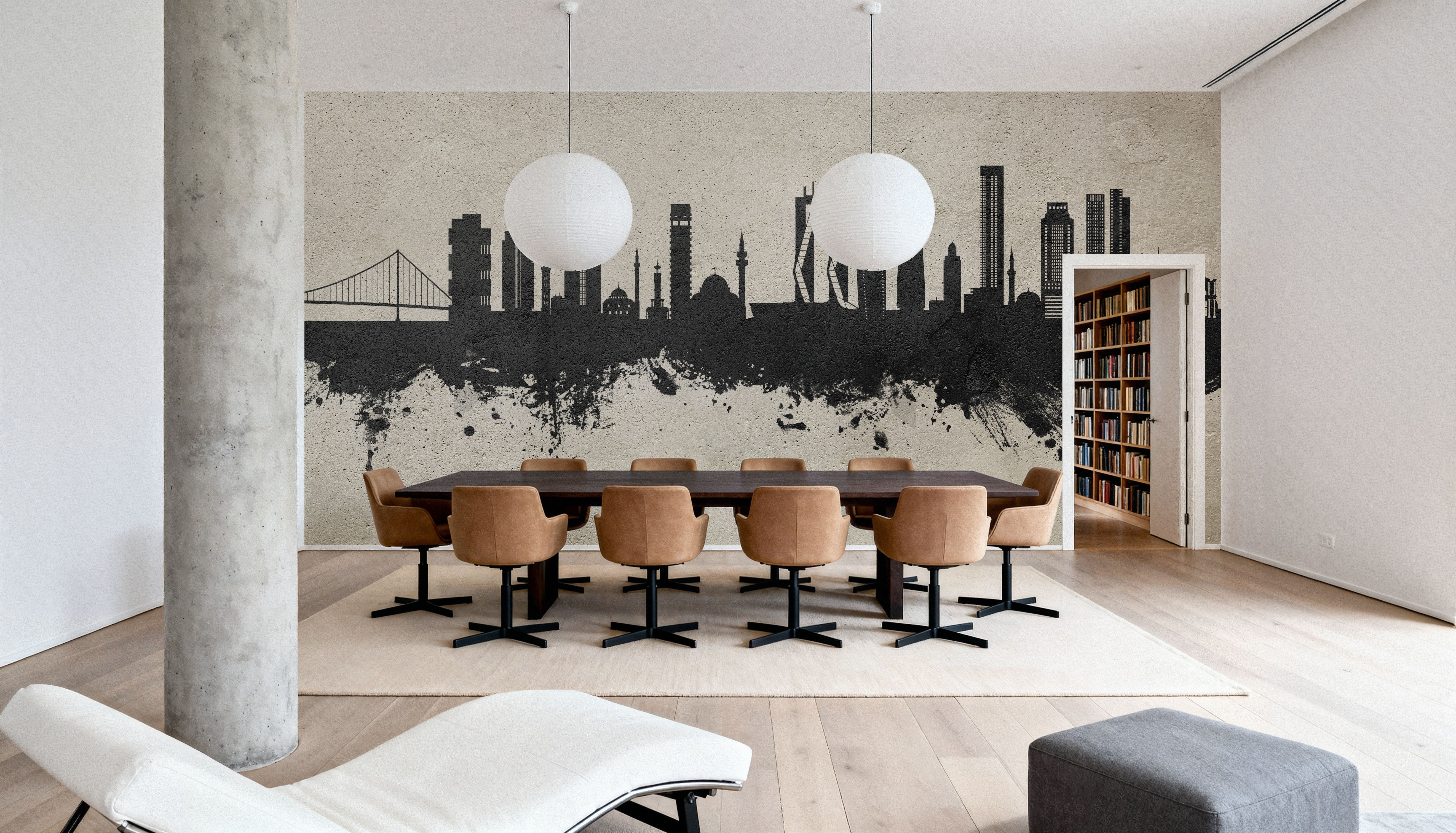 Izmir Turkey Skyline Concrete, Wallpaper