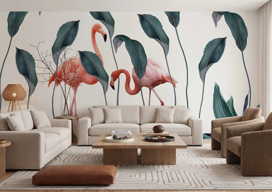 Shy Flamingos