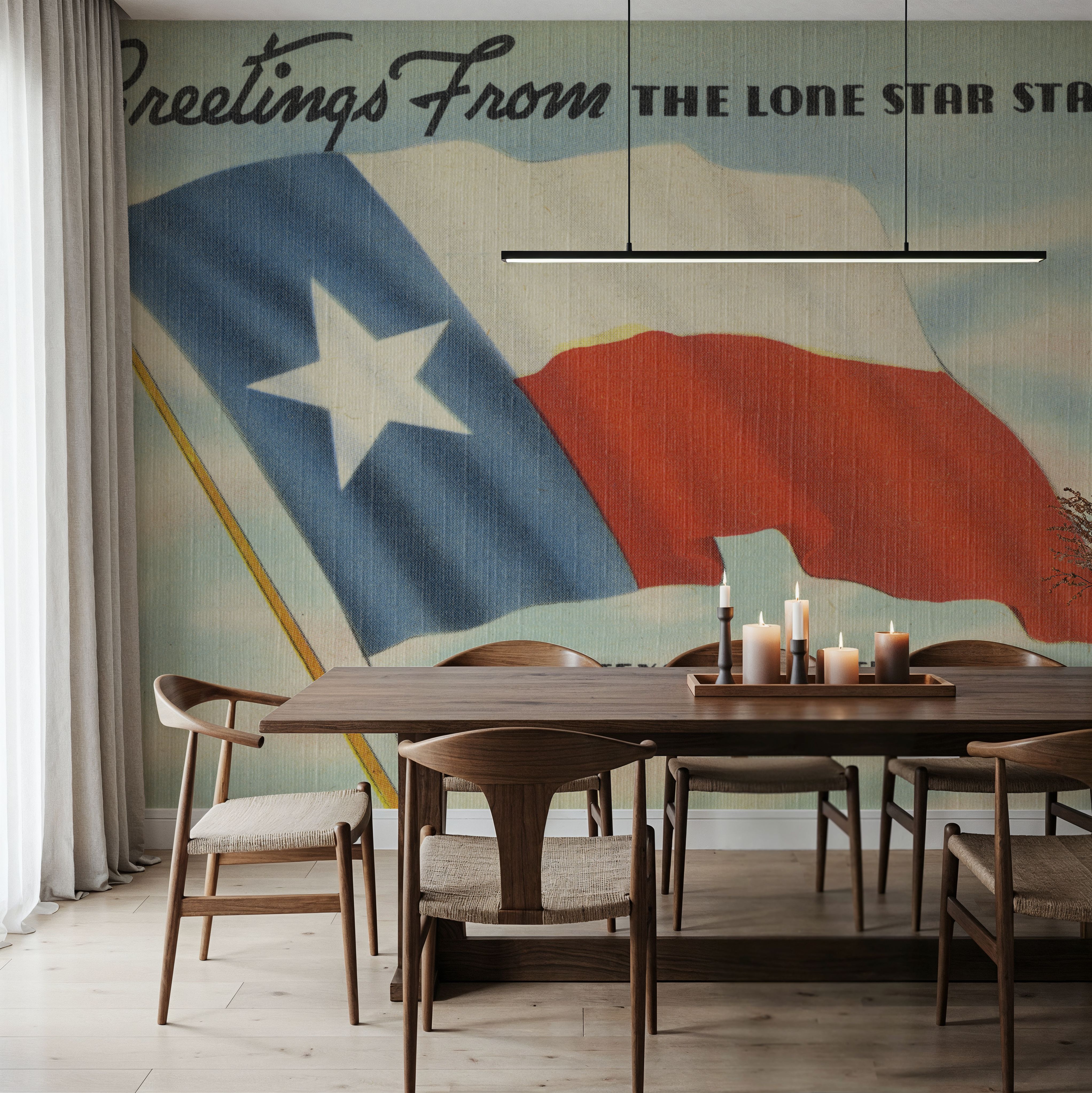 Greetings from the Lone Star State - Screenprint Postcard