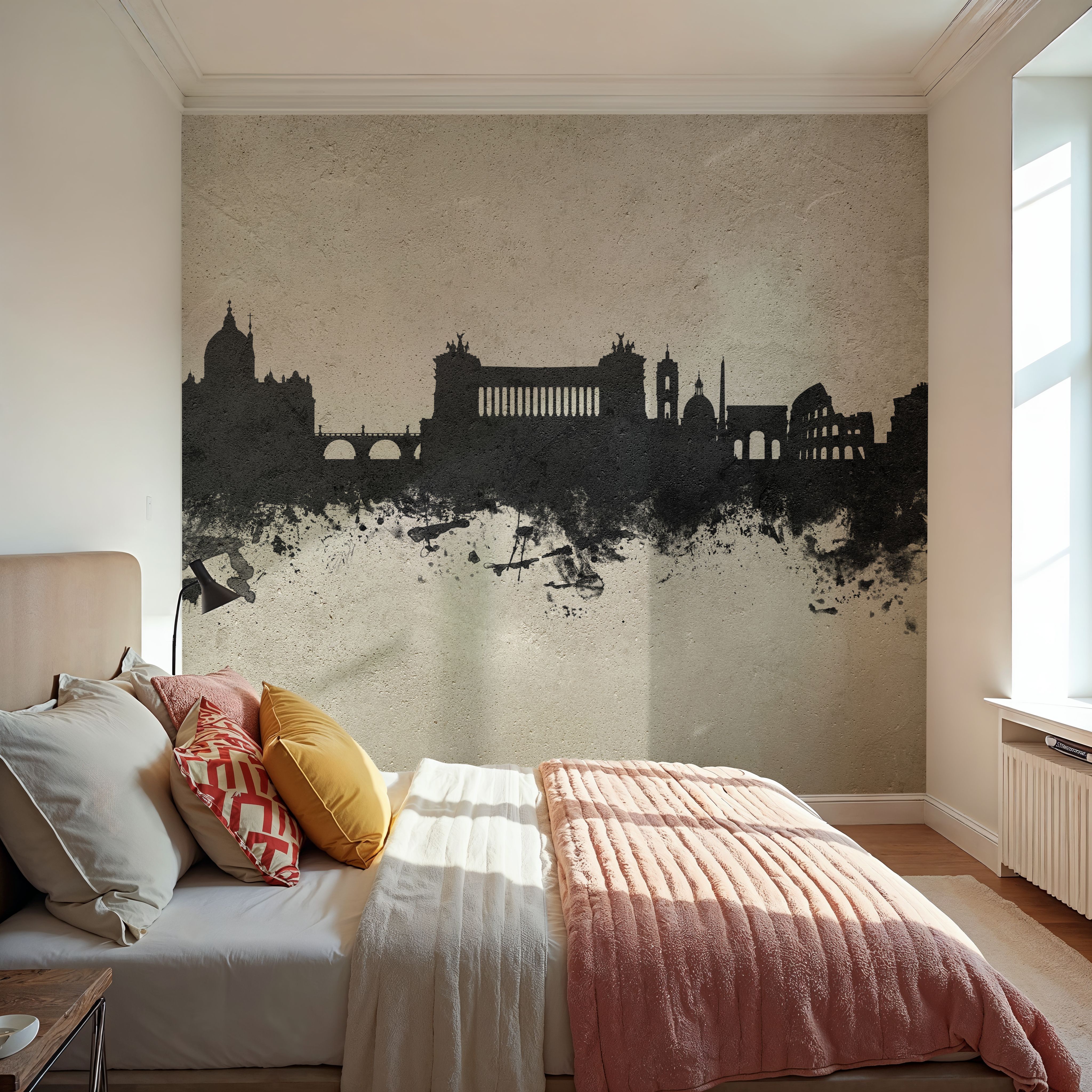 Rome Italy Skyline Concrete