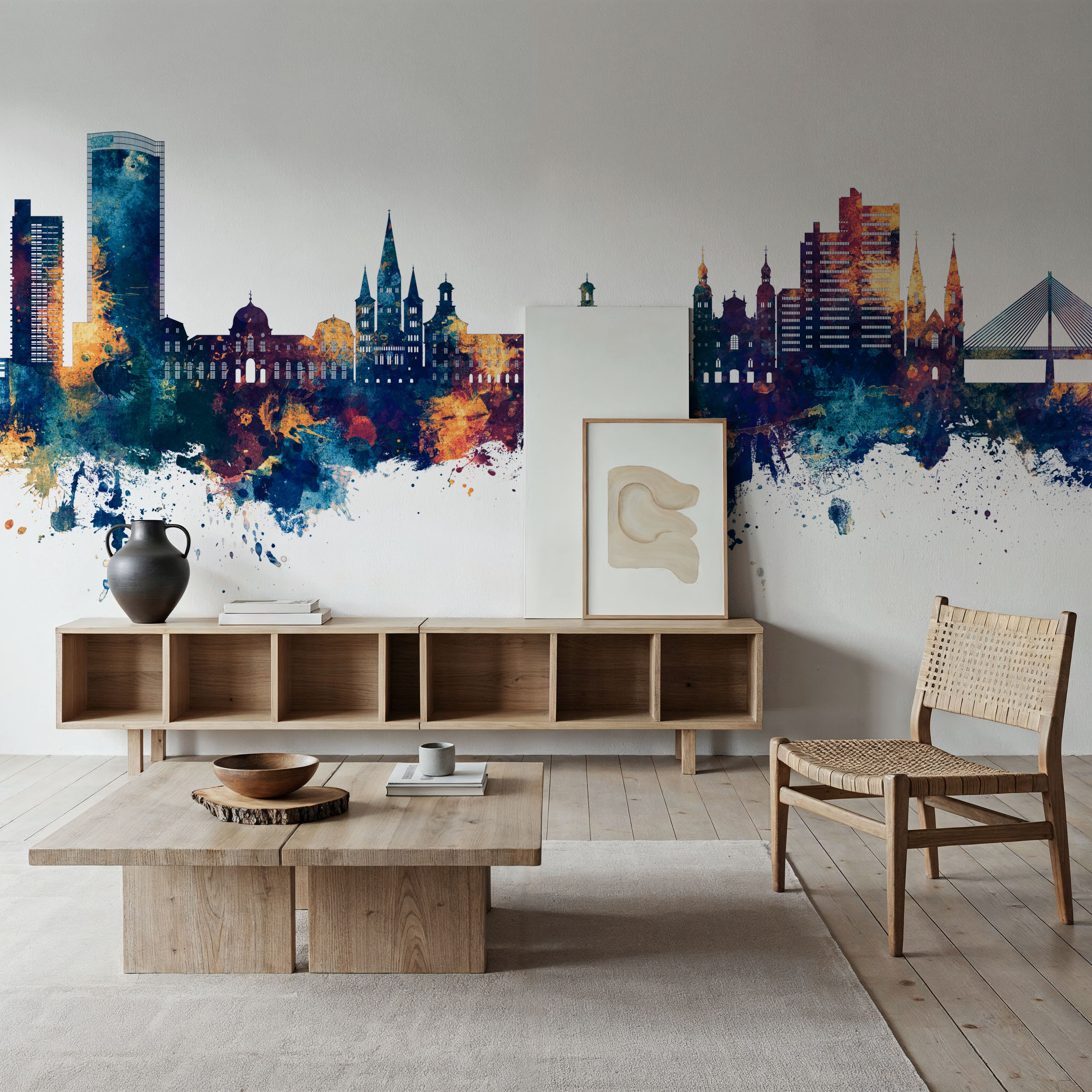 Bonn Skyline Blue & Bronze