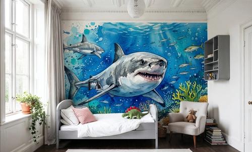 White Shark 2 - Watercolor Predators Series