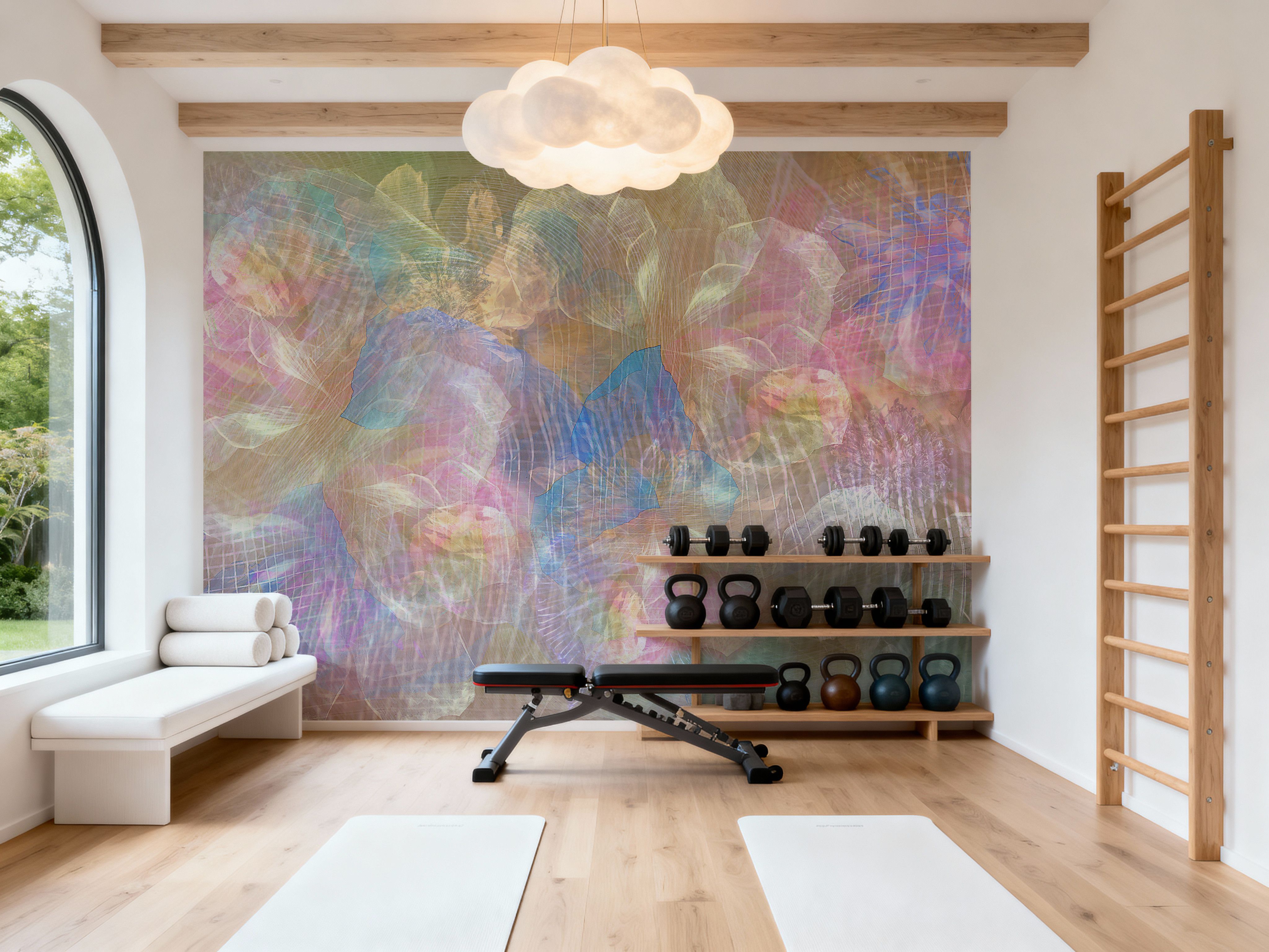 Floral Weave, Wallpaper