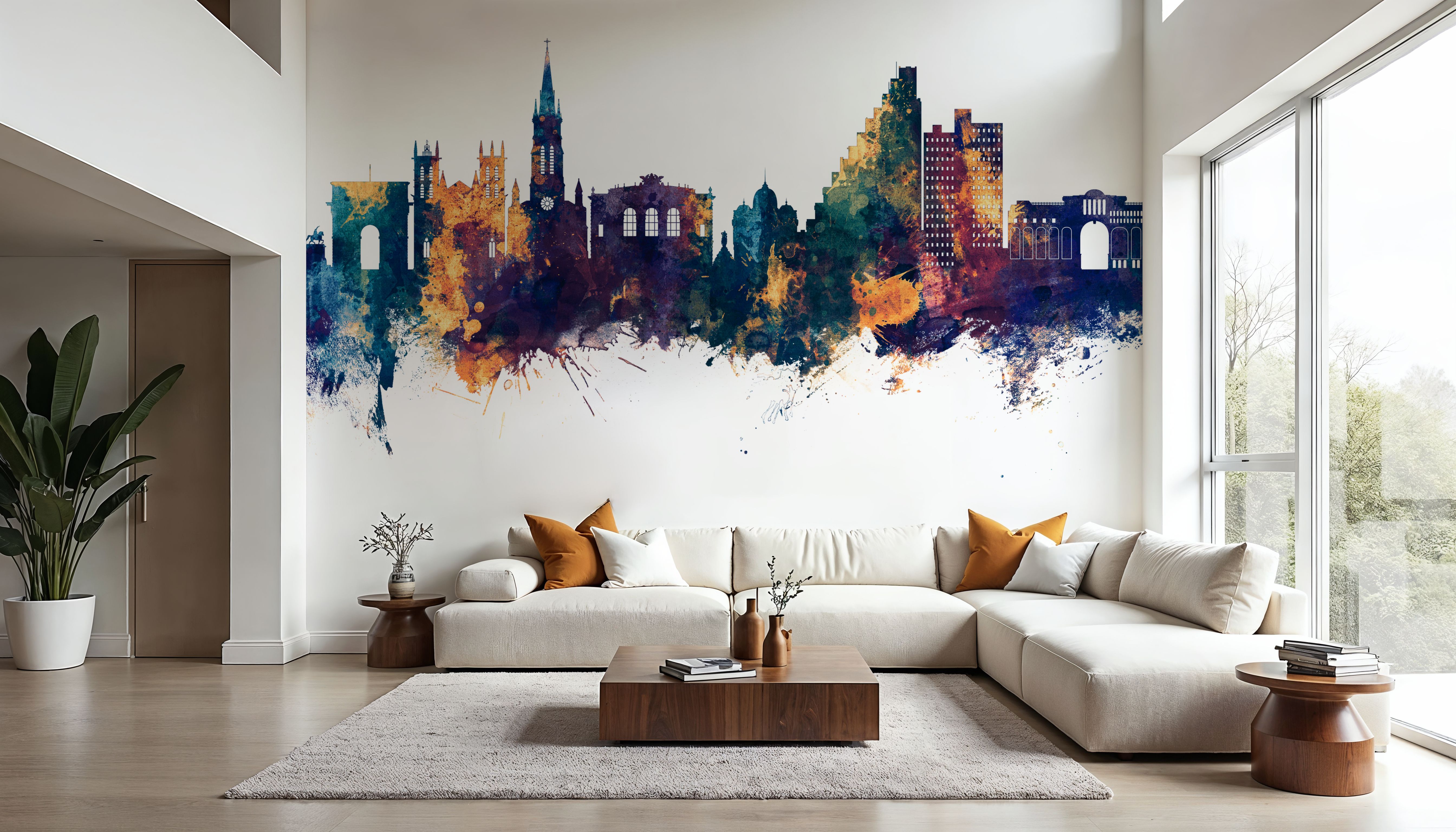 Montpellier Skyline Blue & Bronze