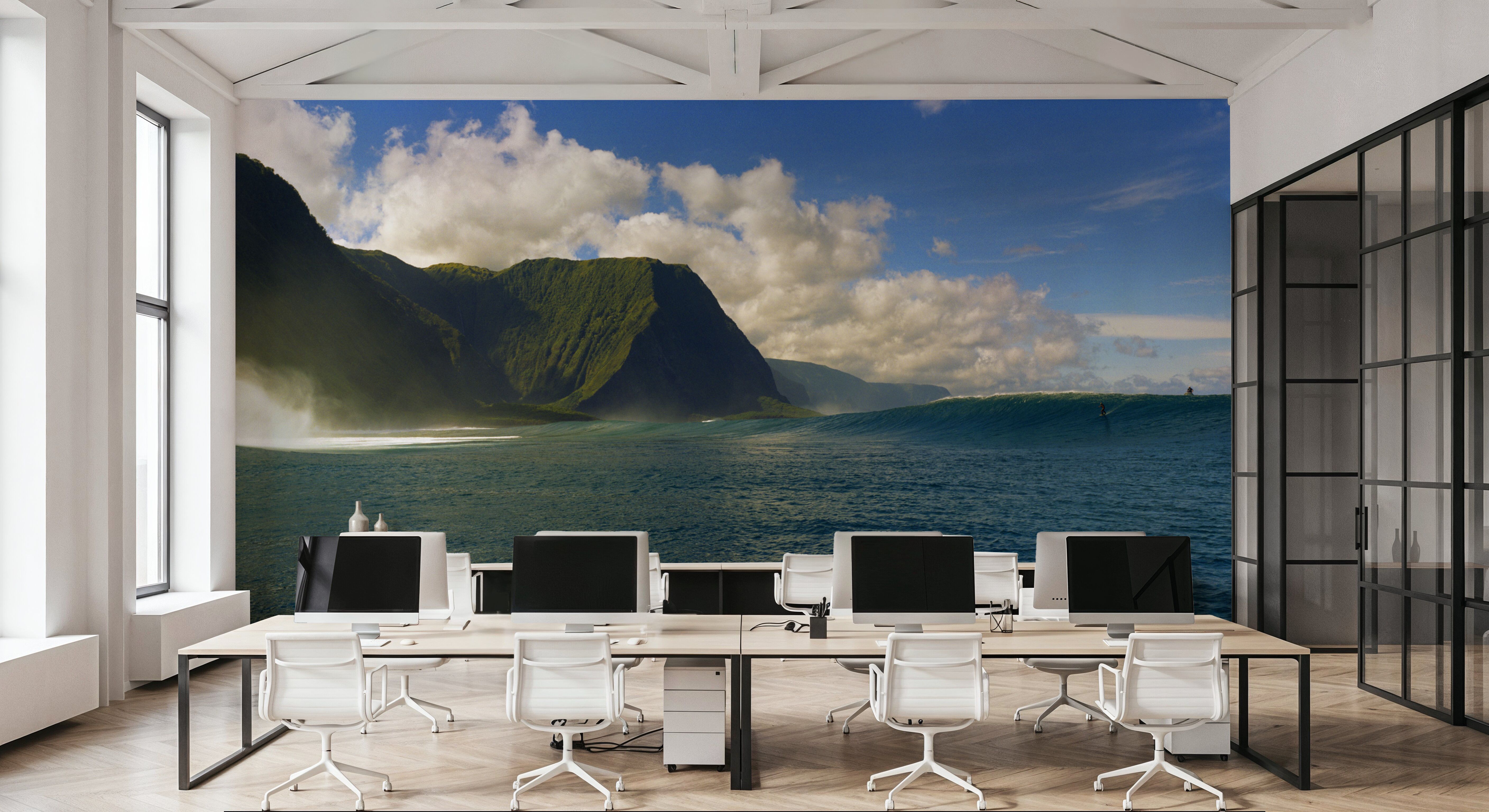 Coastal Surfer's Haven, Wallpaper