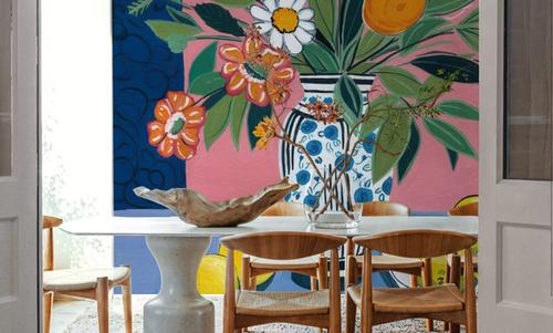 Flower Still Life With Lemons