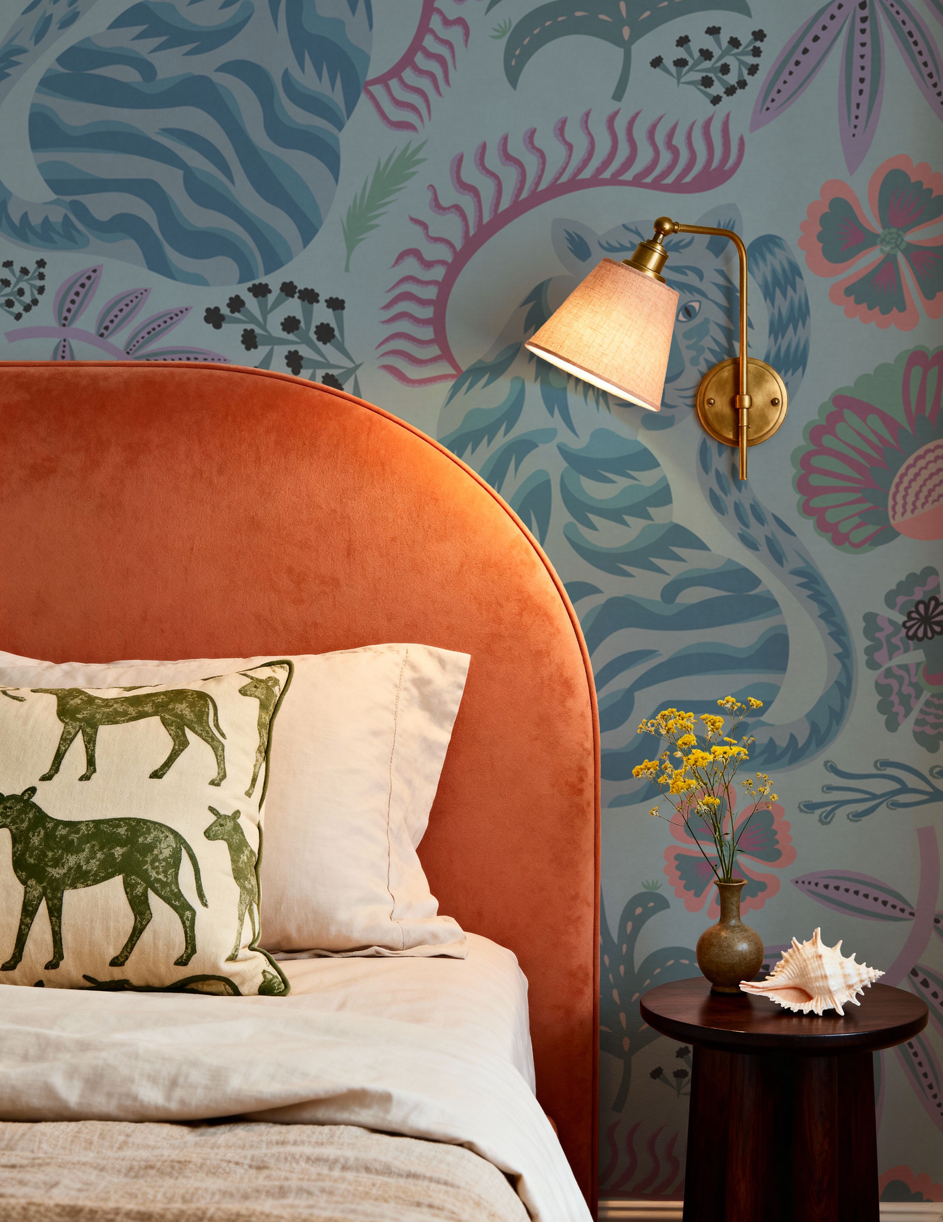 Painterly Tigers Light Blue