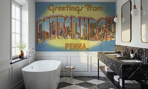 Greetings from Pittsburgh - Screenprint Postcard